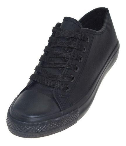 Zapatilla Escolar Para Mujer Color Negro-0