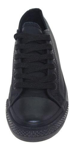 Zapatilla Escolar Para Mujer Color Negro-1