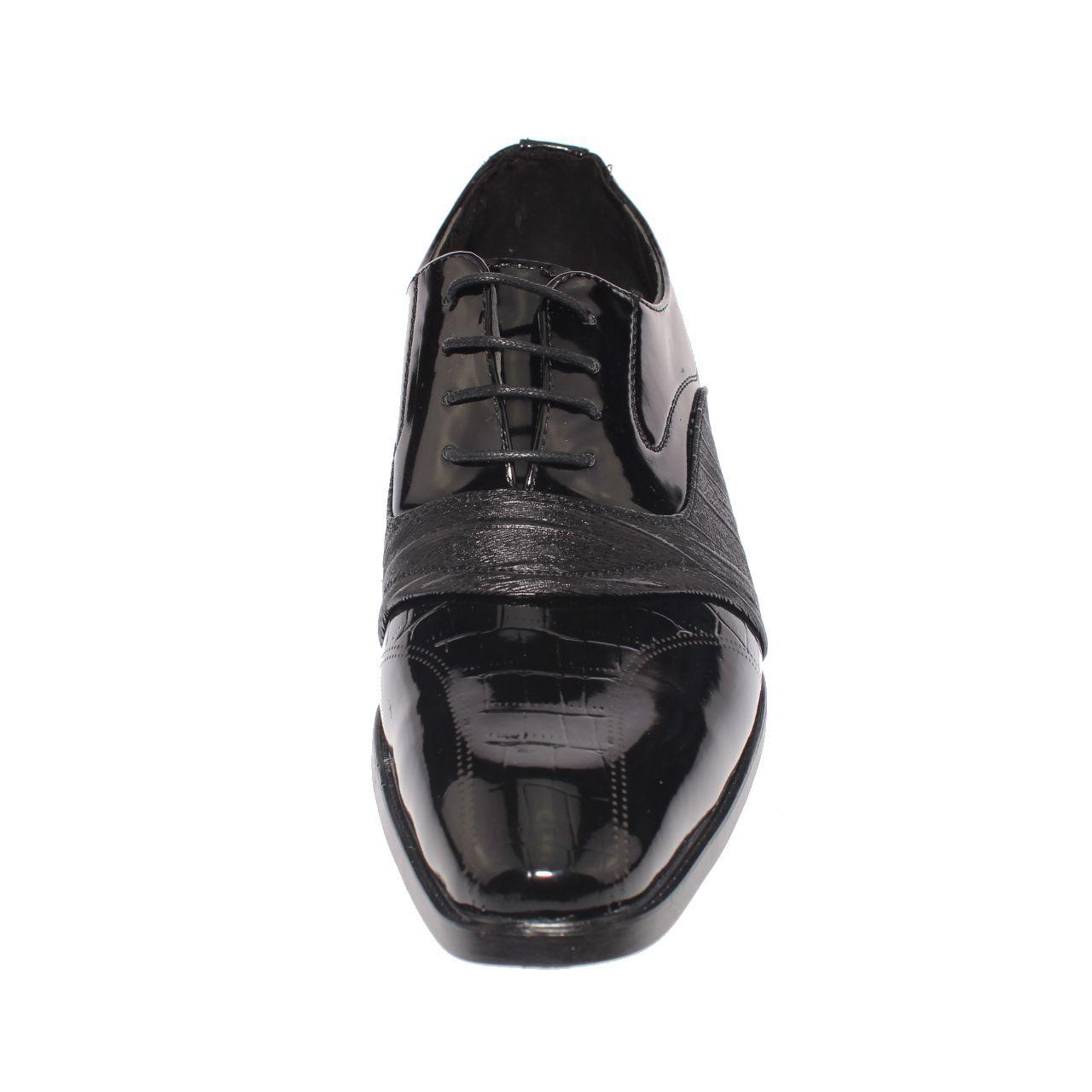 Zapato Formal Negro Vía Franca Hombre-2