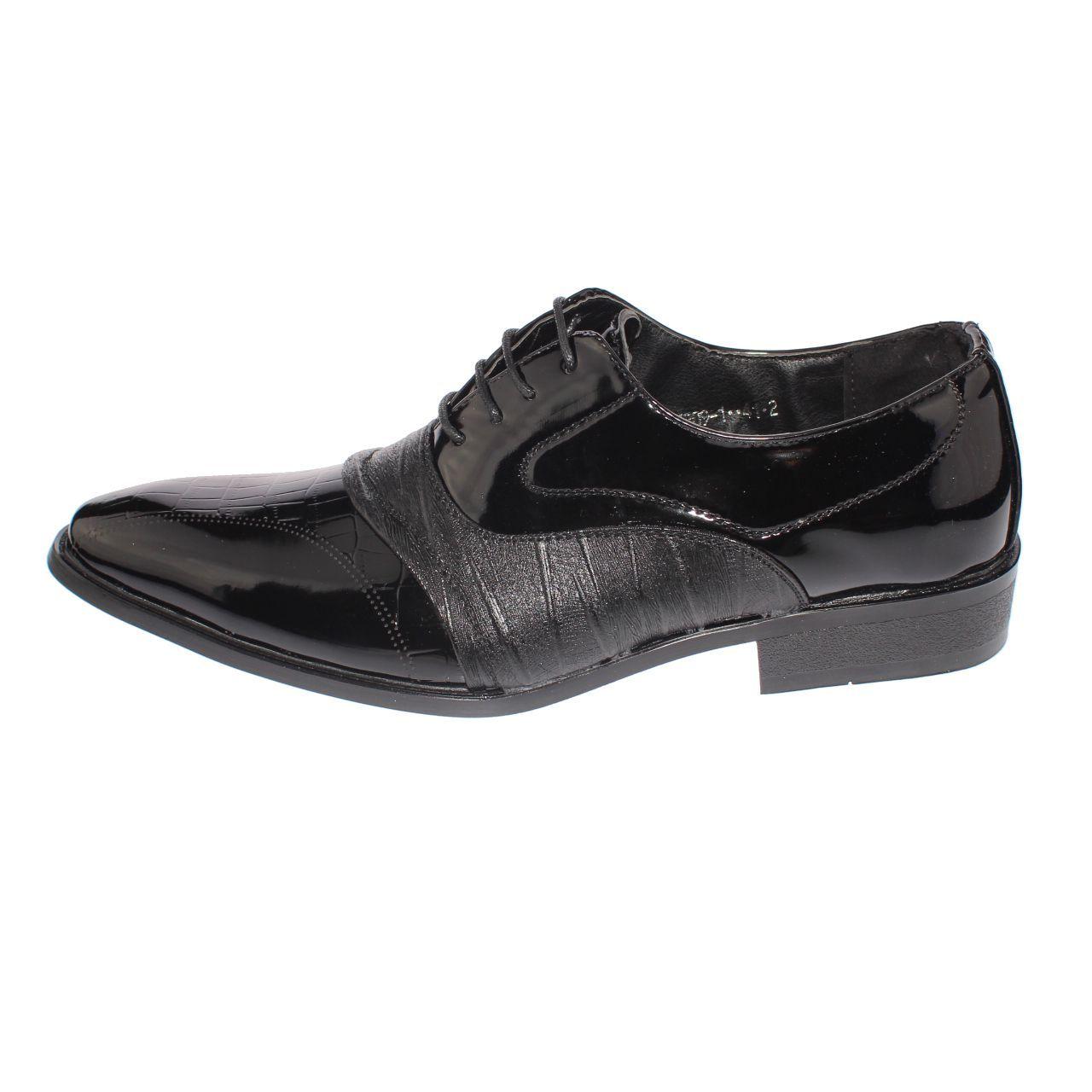 Zapato Formal Negro Vía Franca Hombre-3