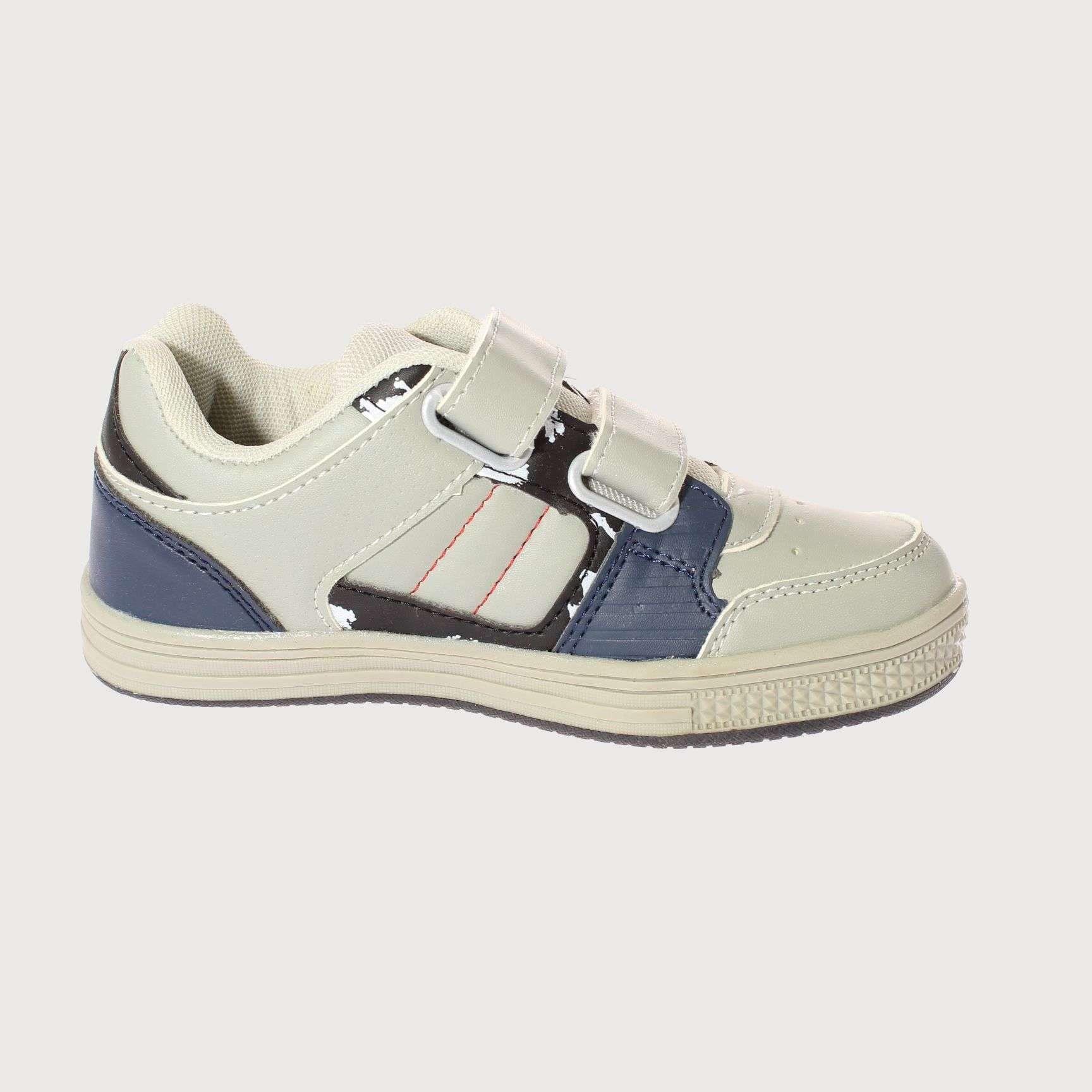 Zapatilla Gris Vía Franca Niño Art: 3DX1019GREYDNAVY-3