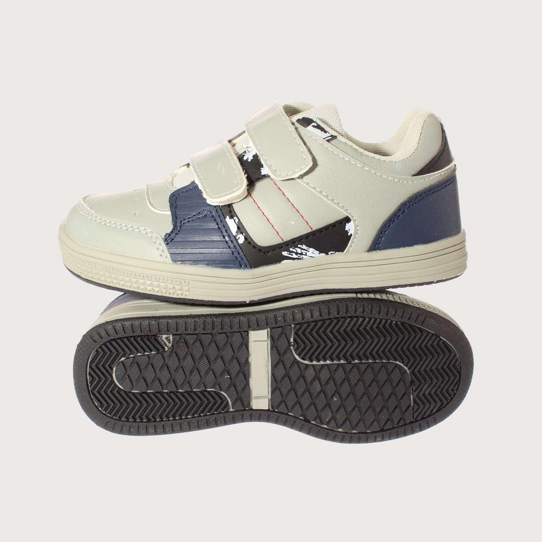 Zapatilla Gris Vía Franca Niño Art: 3DX1019GREYDNAVY-4