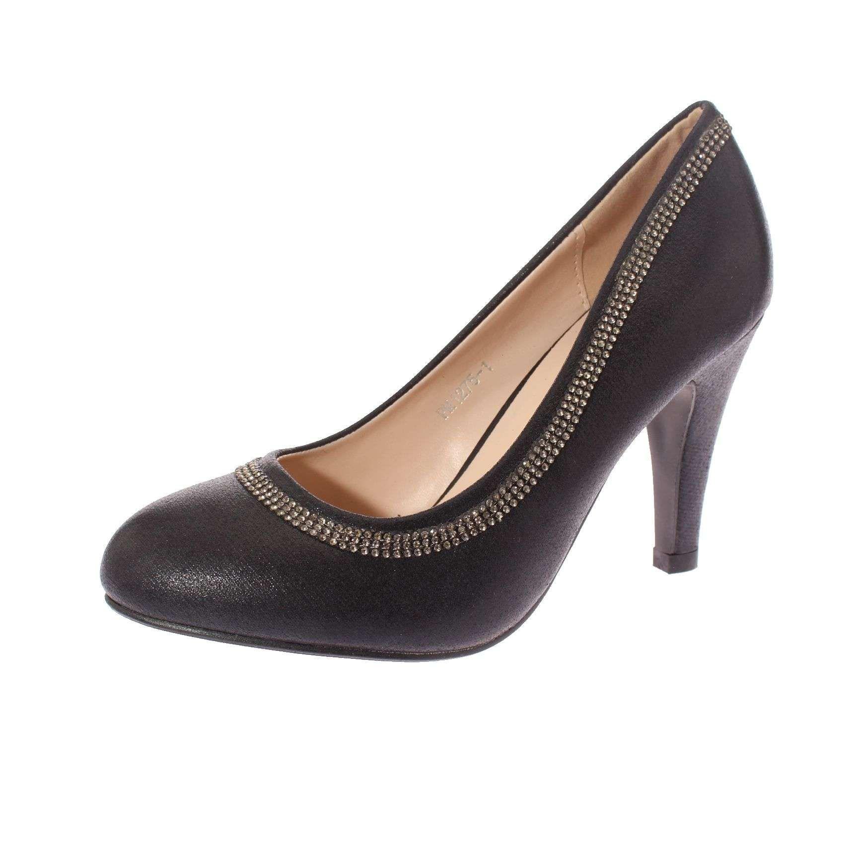 Zapato Brillantes Negro Vía Franca Mujer Art: 5PM127511NEGRO-0
