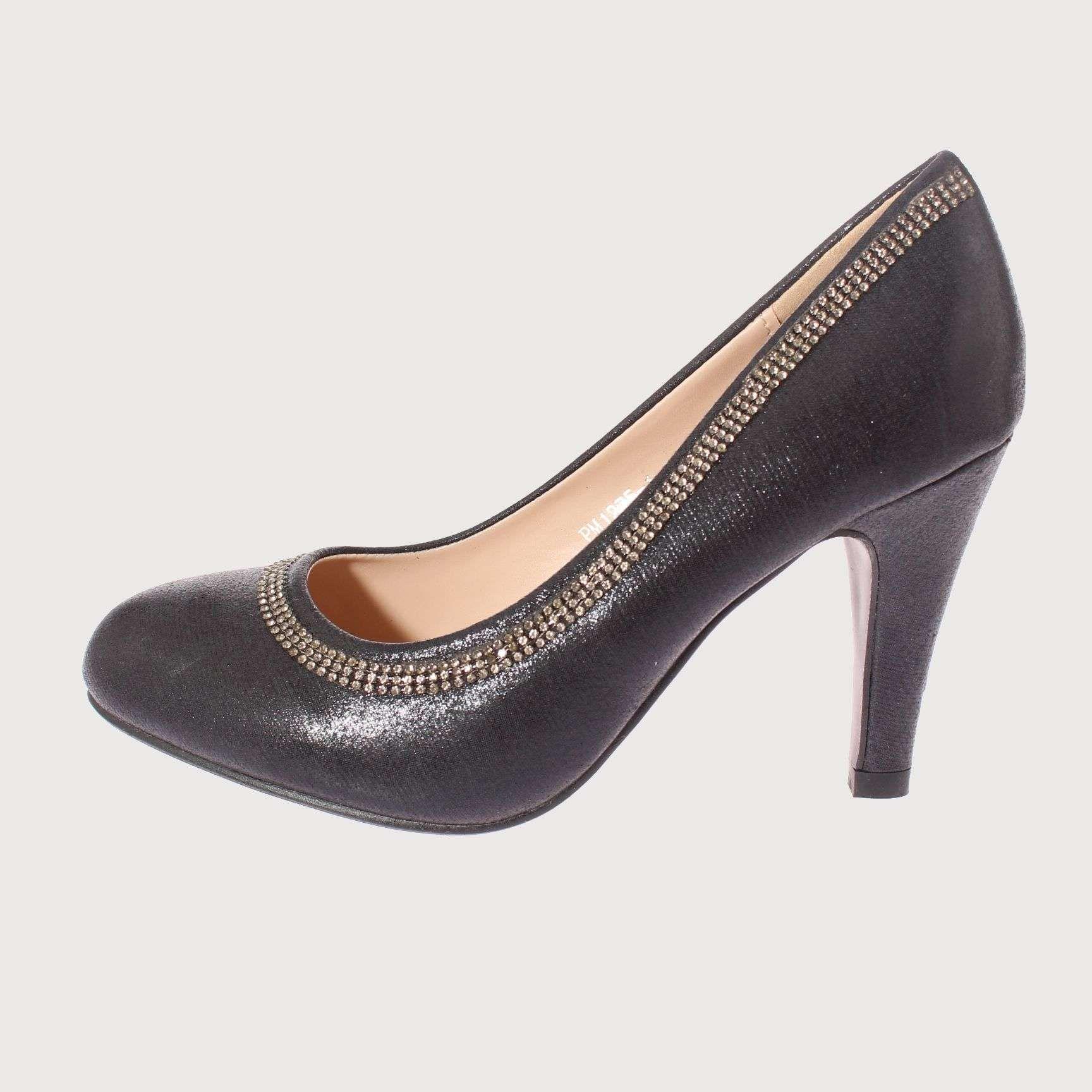 Zapato Brillantes Negro Vía Franca Mujer Art: 5PM127511NEGRO-1