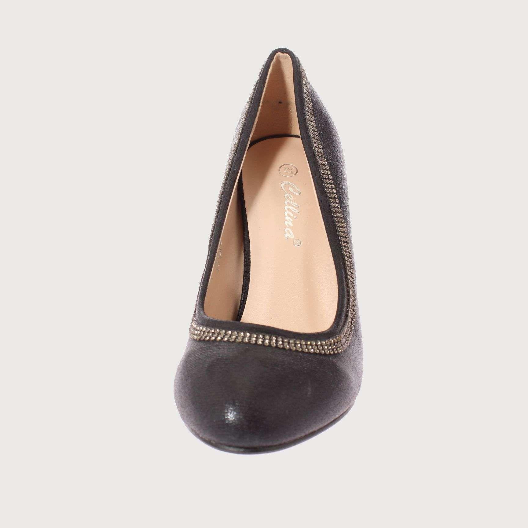 Zapato Brillantes Negro Vía Franca Mujer Art: 5PM127511NEGRO-2