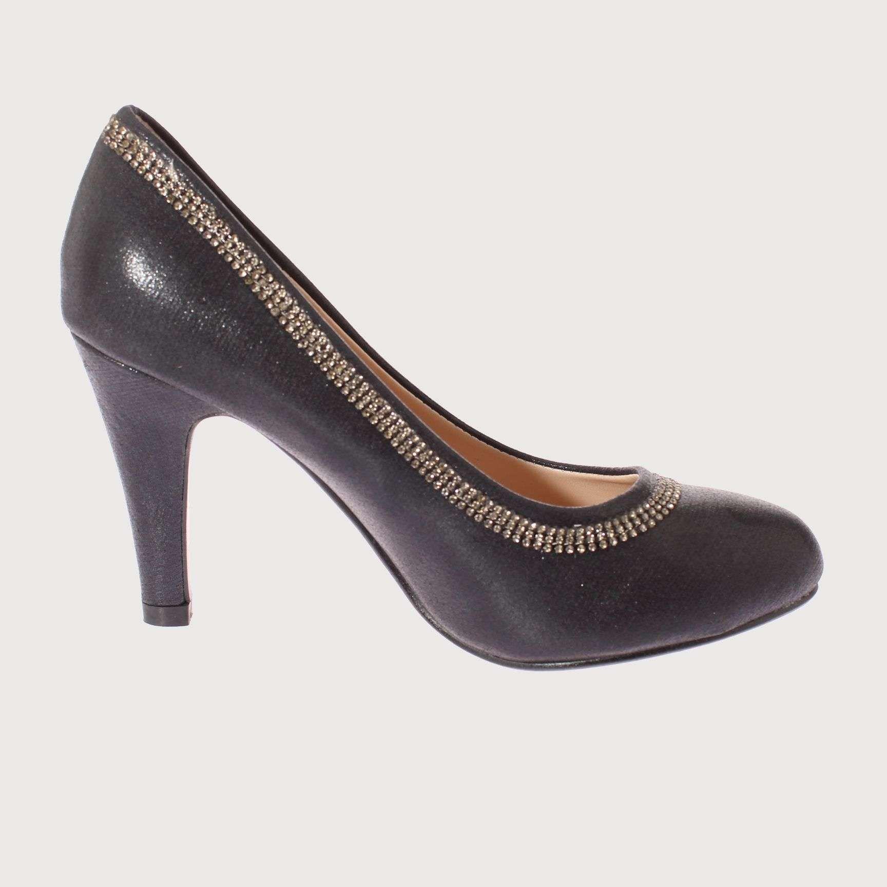Zapato Brillantes Negro Vía Franca Mujer Art: 5PM127511NEGRO-3