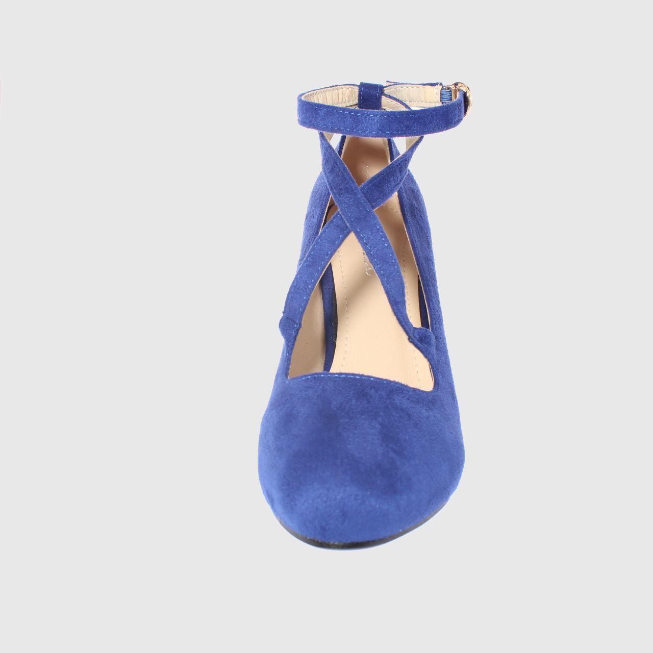 Zapato taco Azul Vía Franca Mujer-2