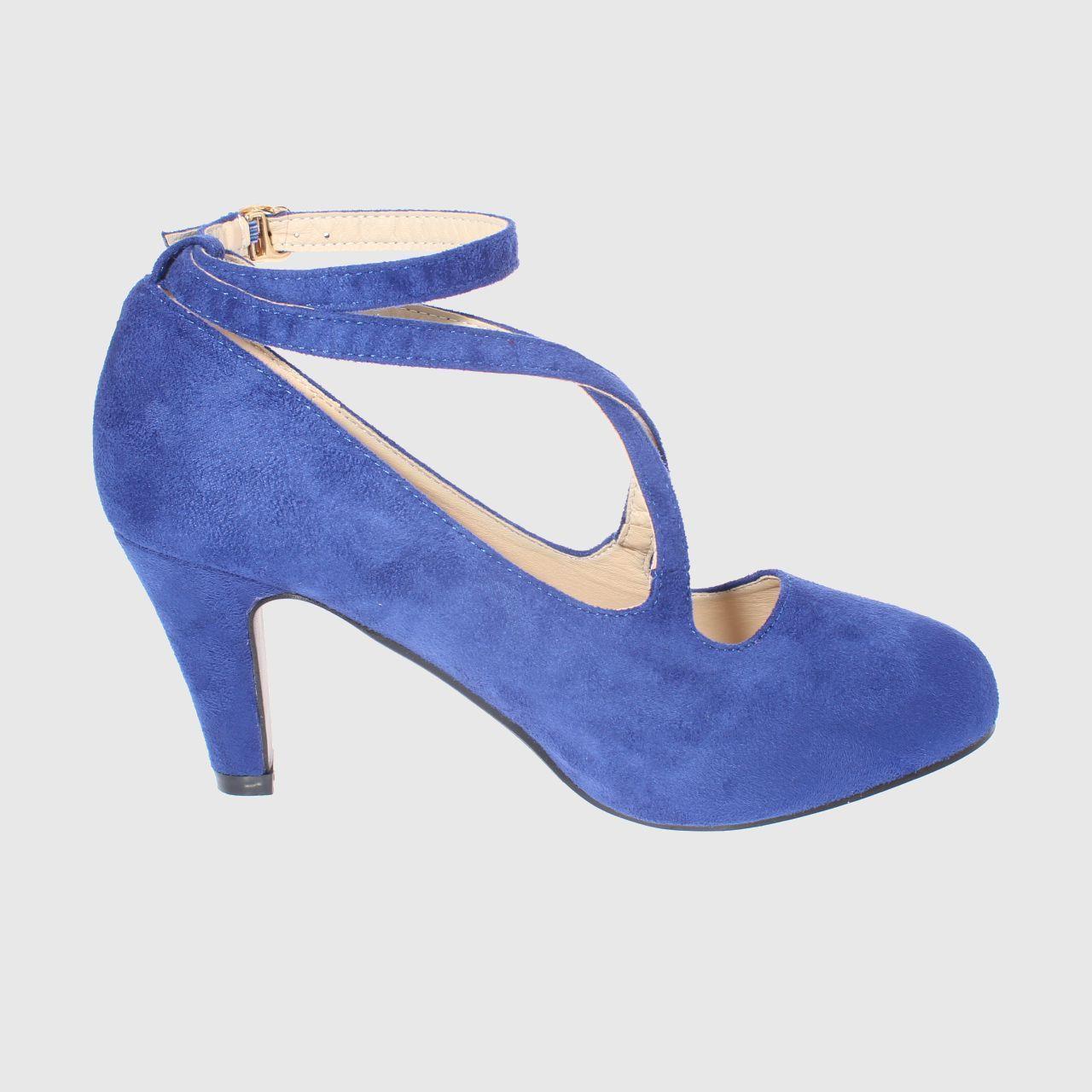 Zapato taco Azul Vía Franca Mujer-3