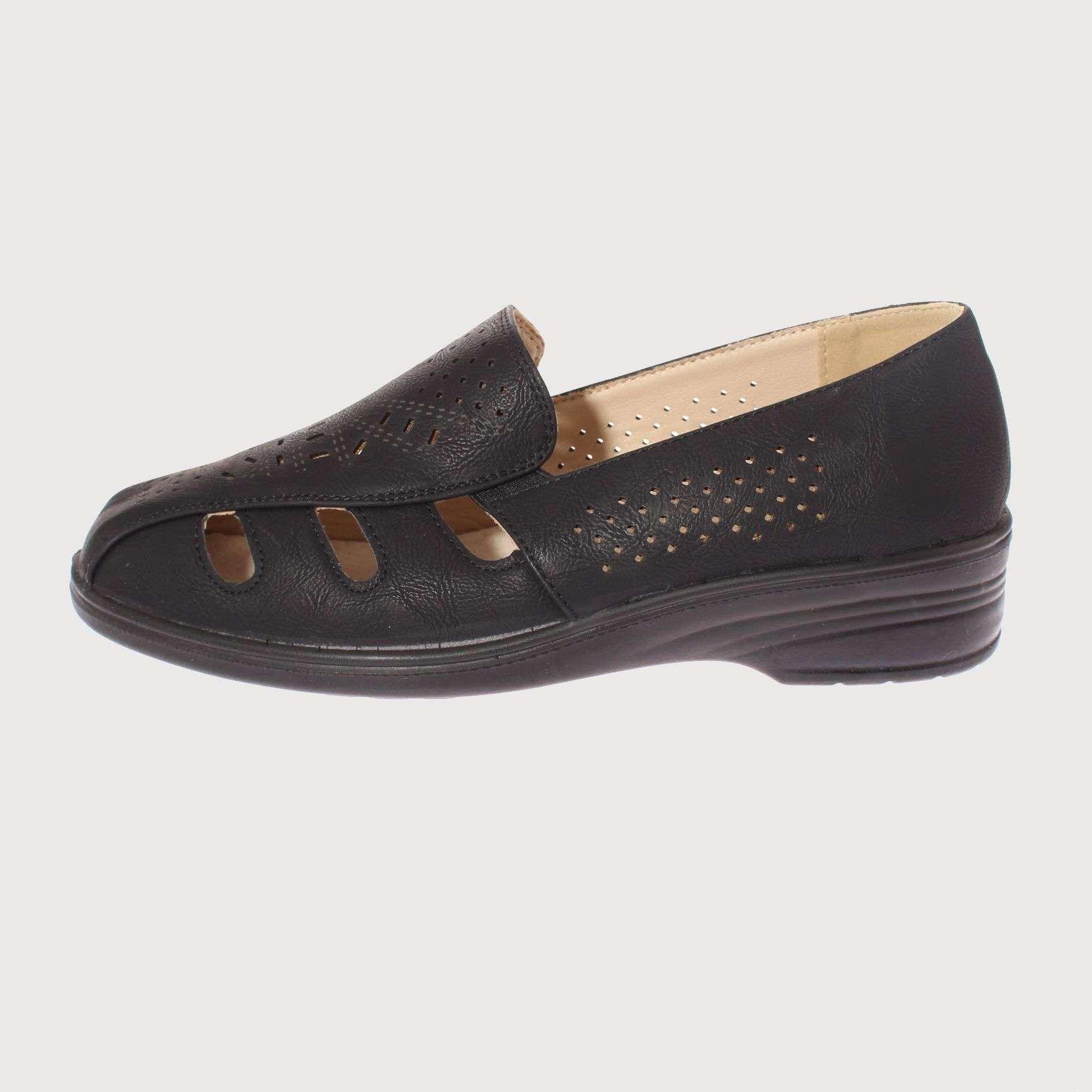 Sandalia Confort Negro Vía Franca Mujer Art: 5FLXN0046ABLACK-1