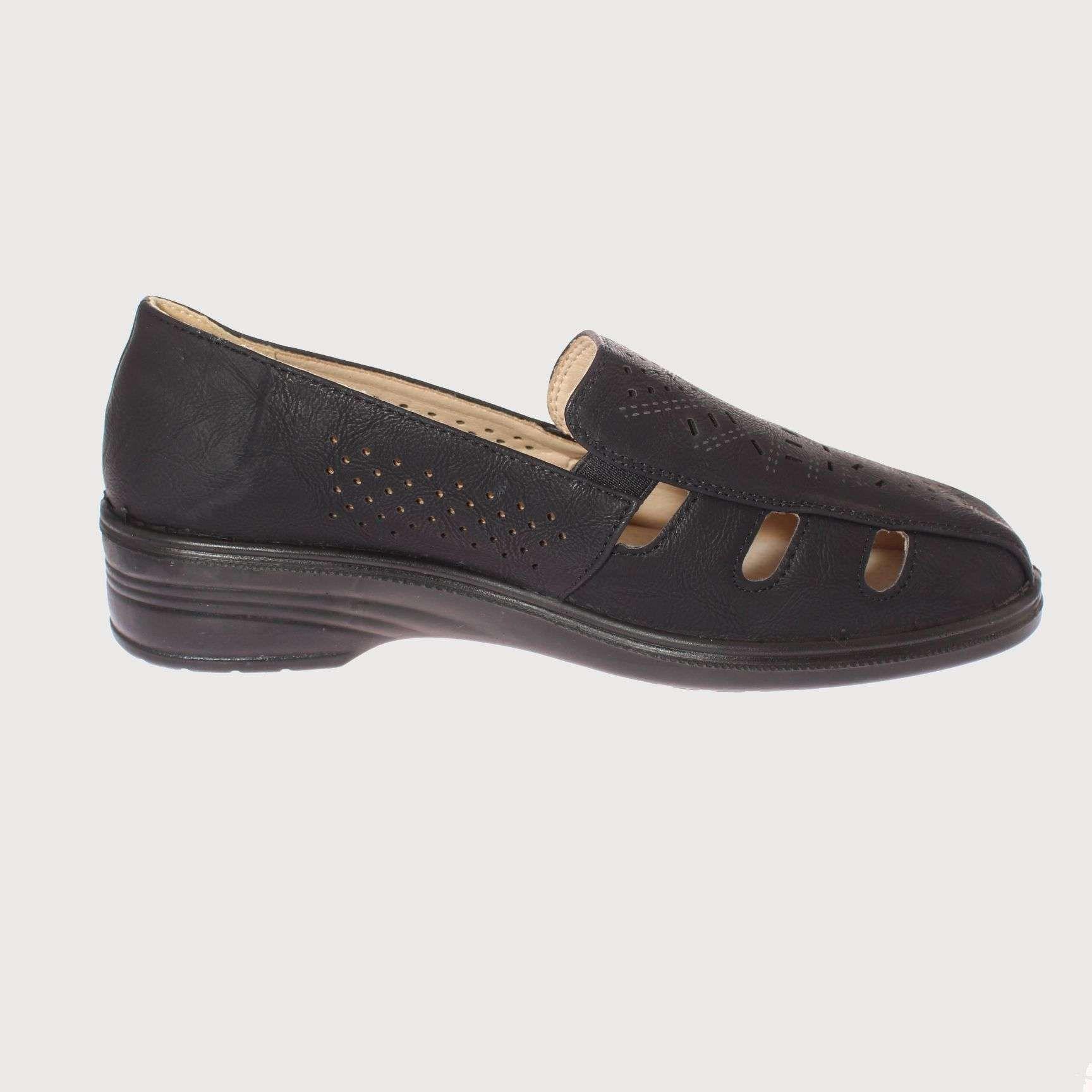 Sandalia Confort Negro Vía Franca Mujer Art: 5FLXN0046ABLACK-3