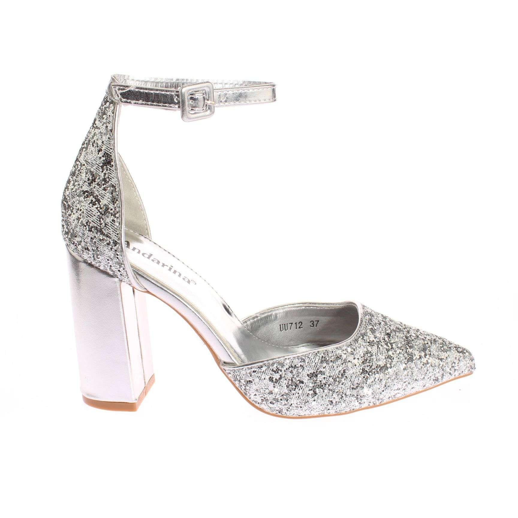 Zapato Fiesta Plateado Vía Franca Mujer Art: 5UU712SILVER-1