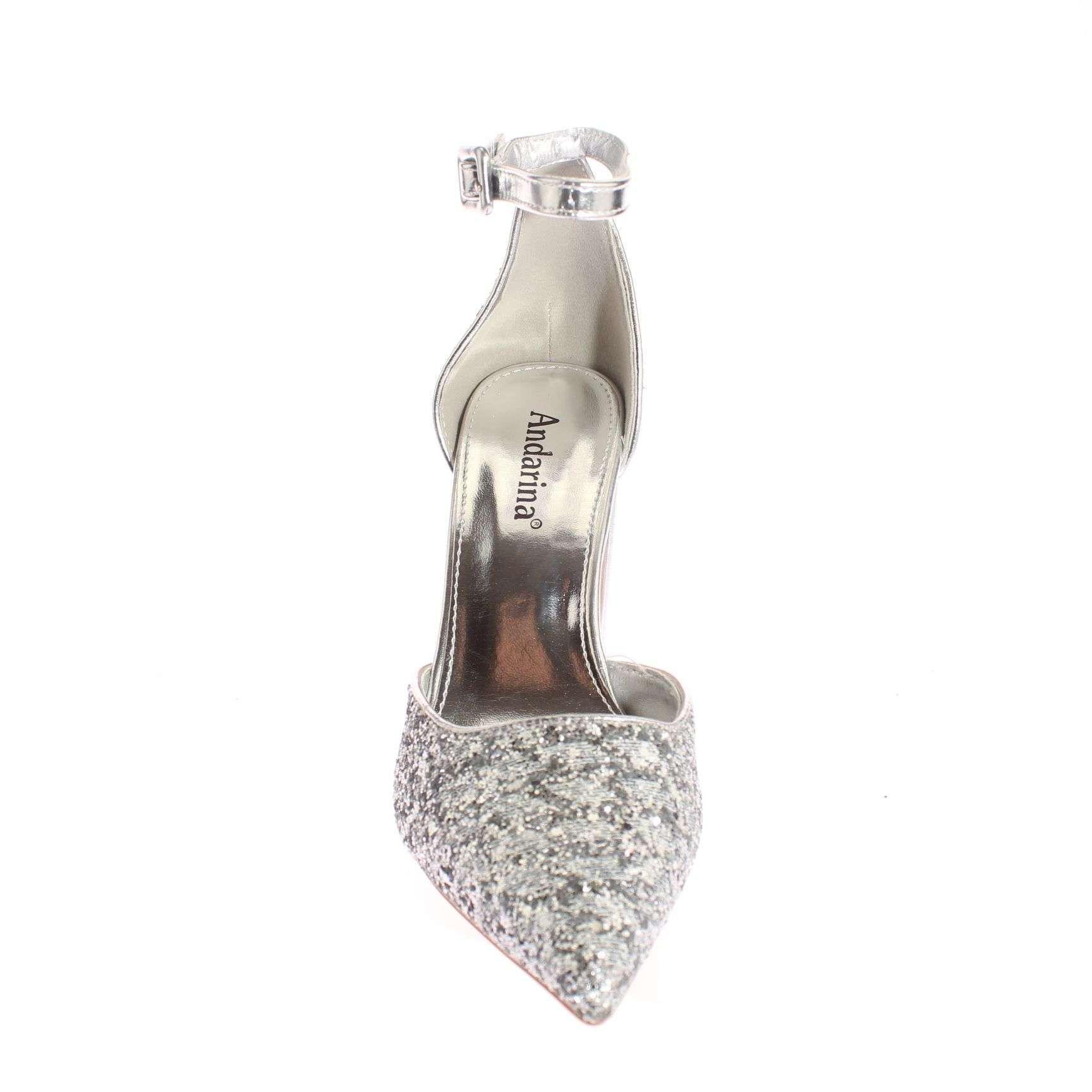 Zapato Fiesta Plateado Vía Franca Mujer Art: 5UU712SILVER-2