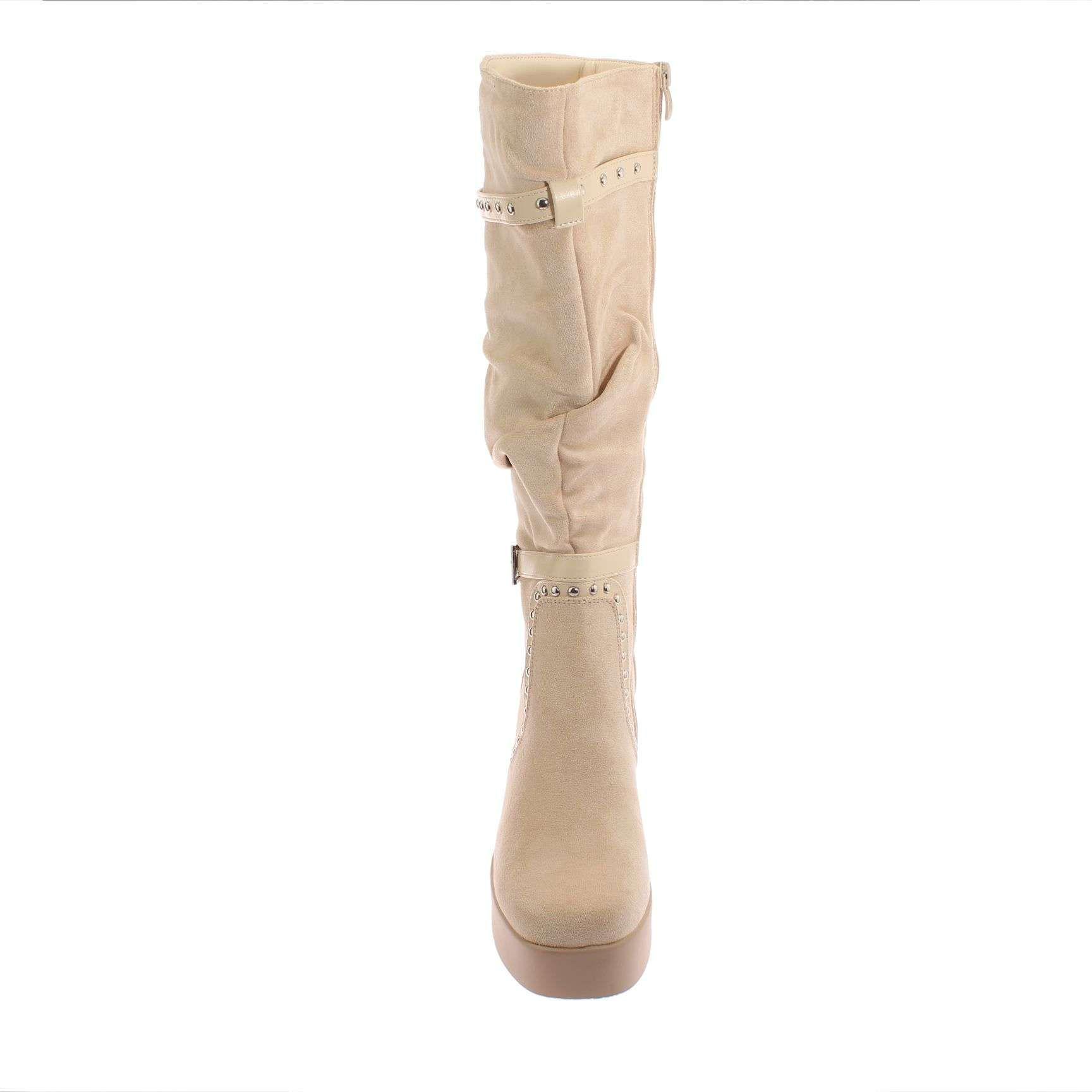Bota Beige Vía Franca Mujer Art: 5PG2431311KHAKI-2