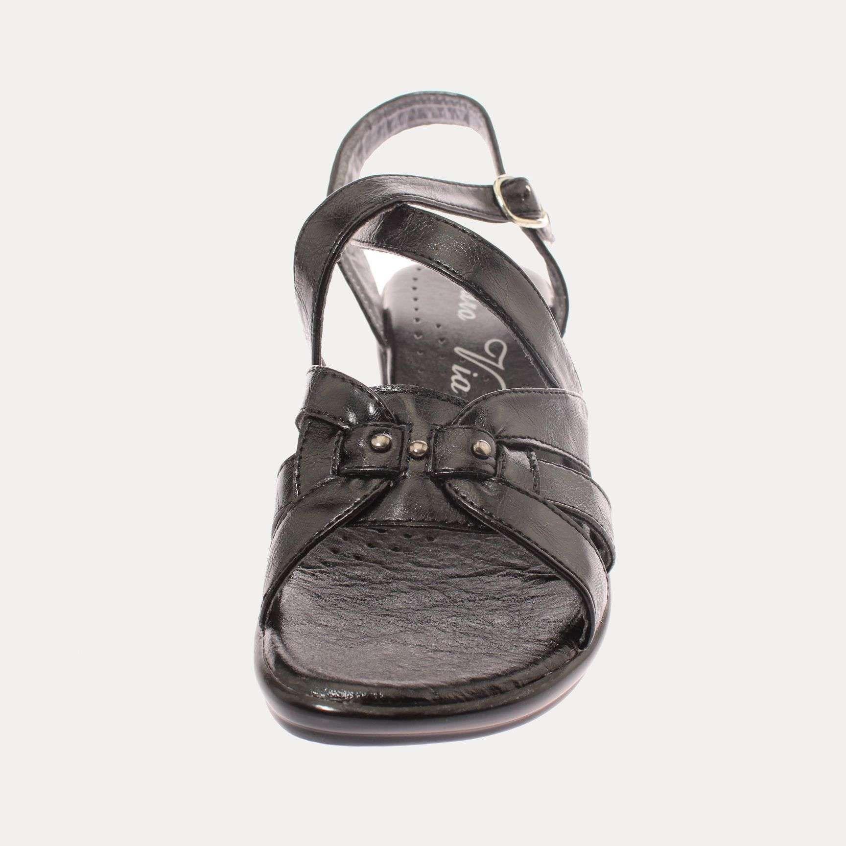 Sandalia Negro Vía Franca Mujer Art: 5RC21393BLACK-2