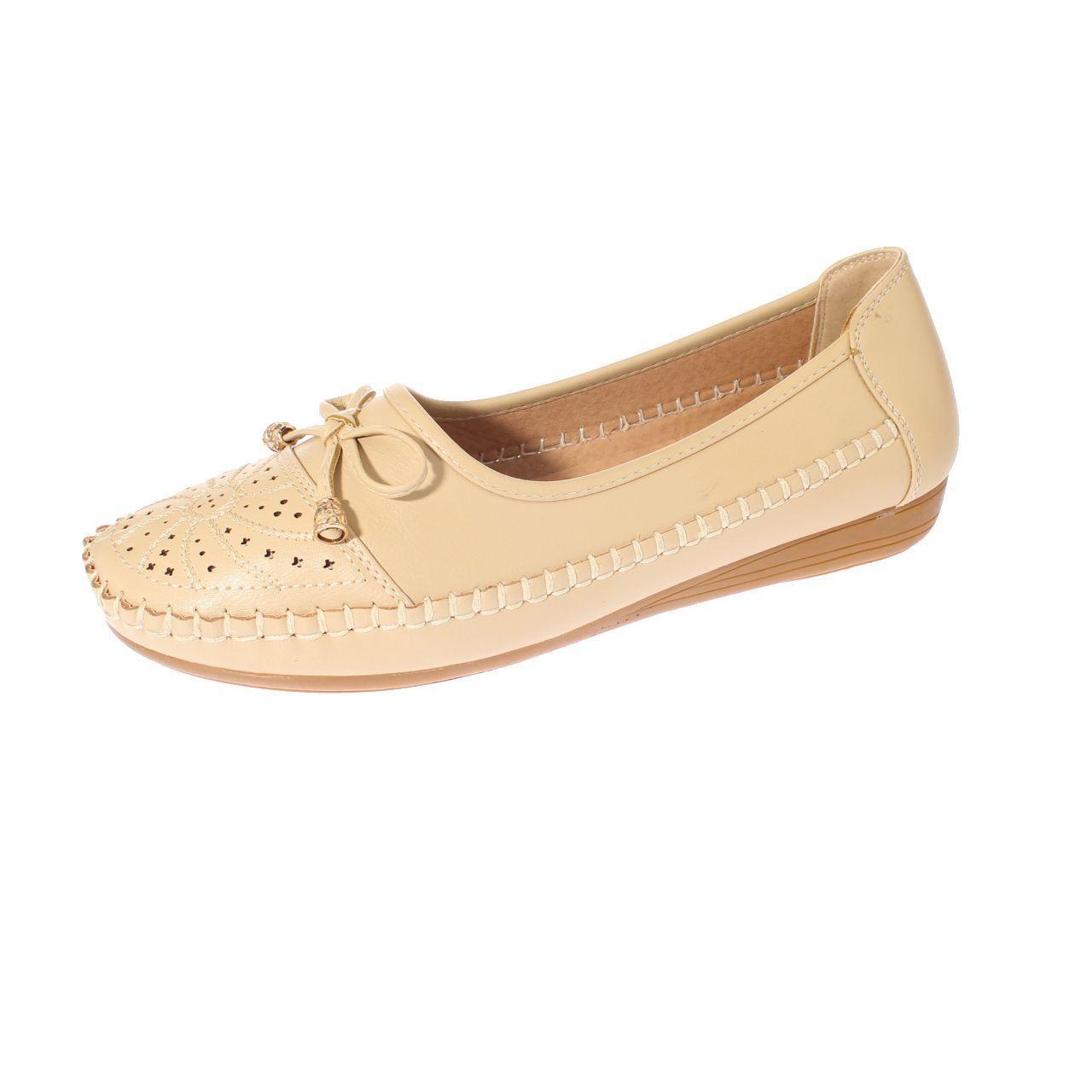 Mocasín Beige Vía Franca Mujer-0
