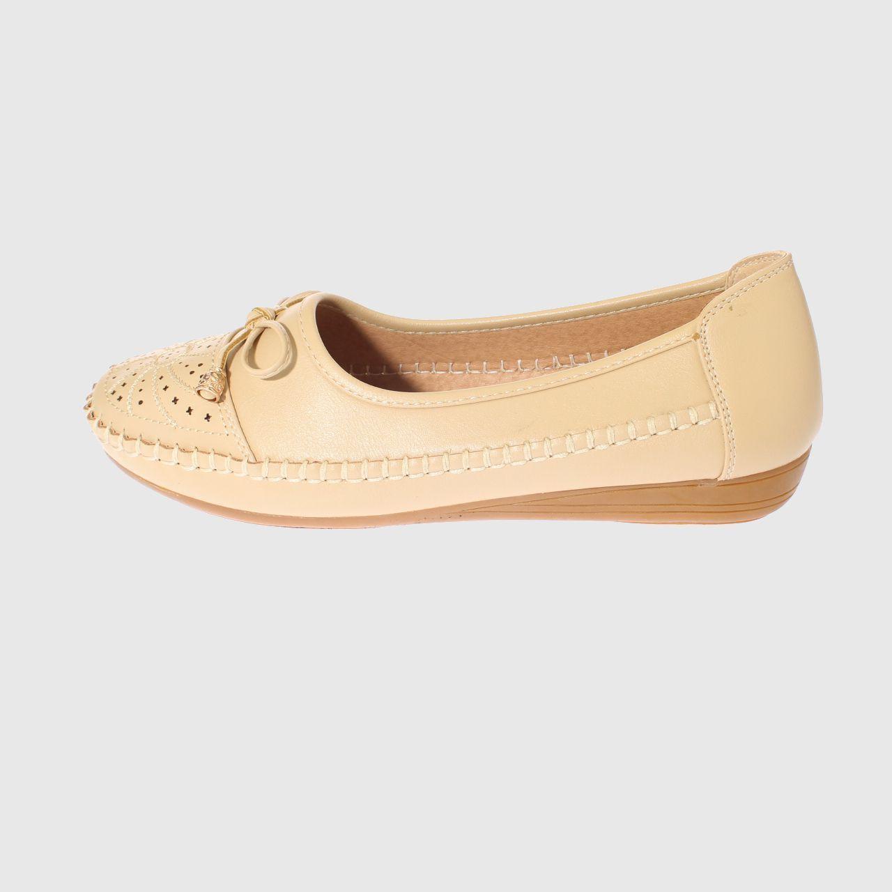 Mocasín Beige Vía Franca Mujer-1