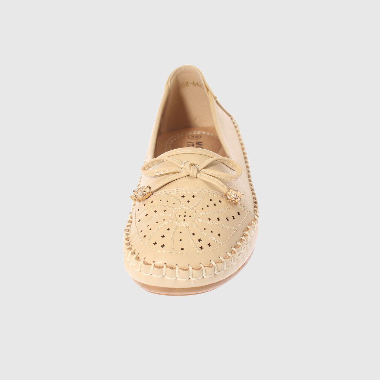 Mocasín Beige Vía Franca Mujer-2