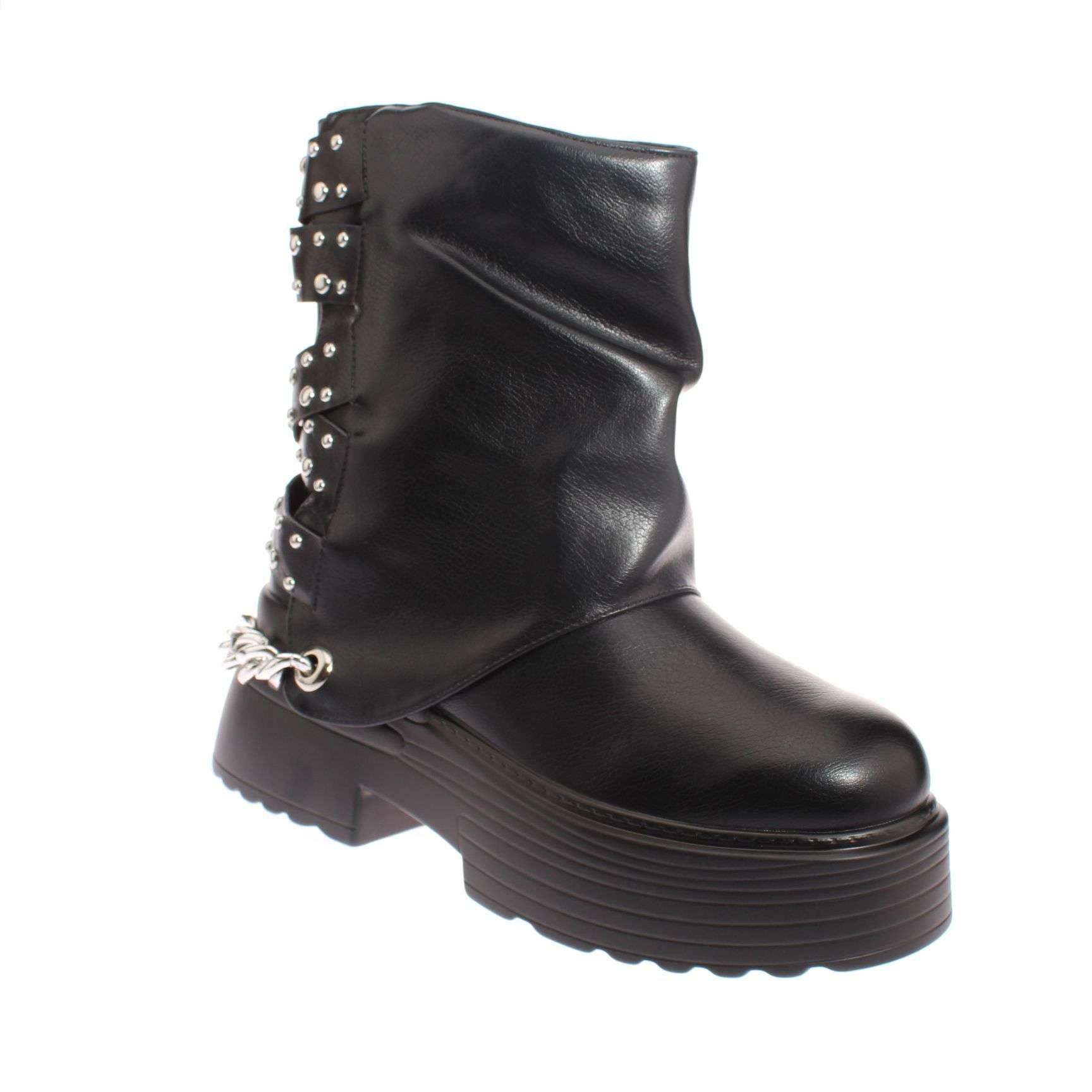 Botas Negro Vía Franca Mujer Art: 5PG23181BLACK-0