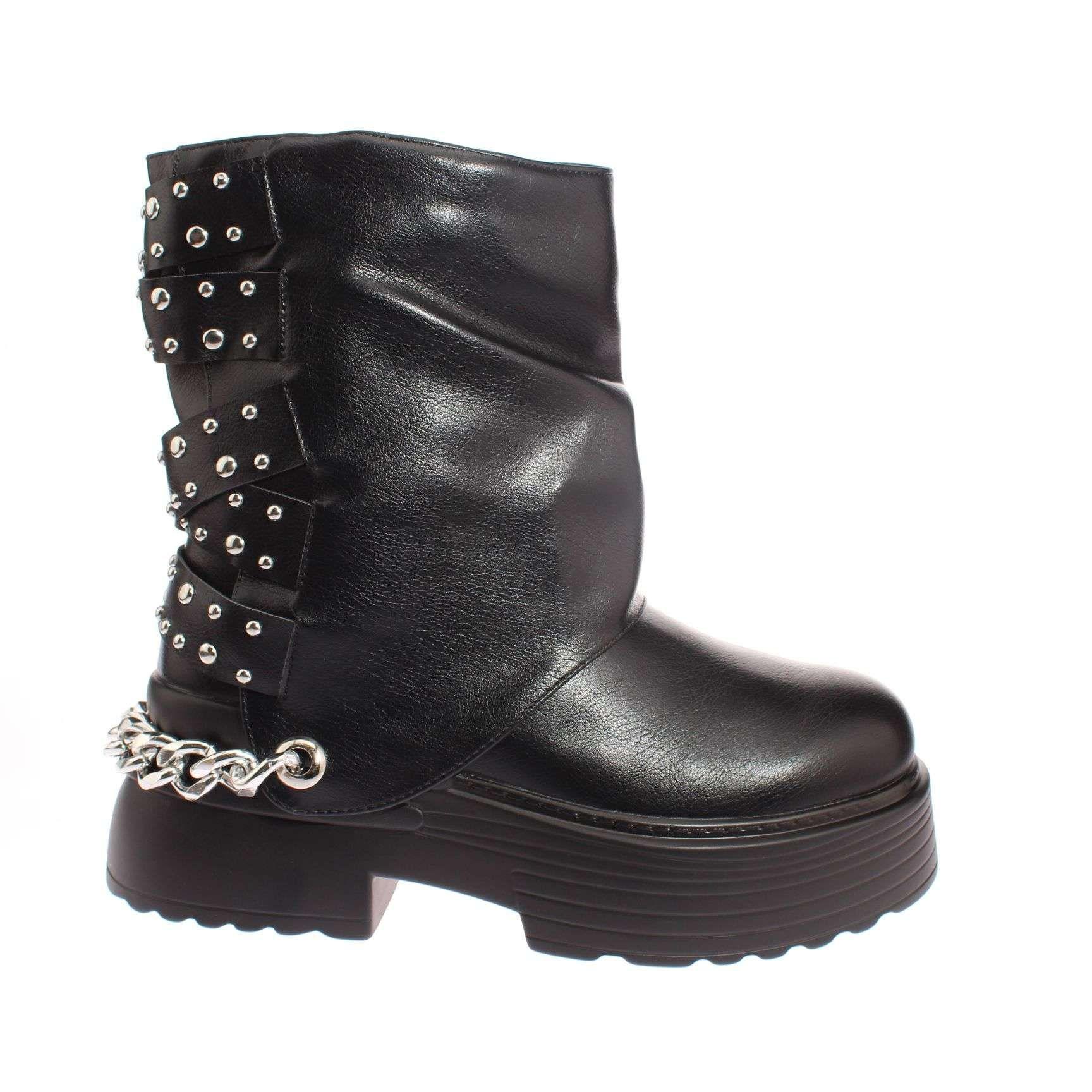 Botas Negro Vía Franca Mujer Art: 5PG23181BLACK-1