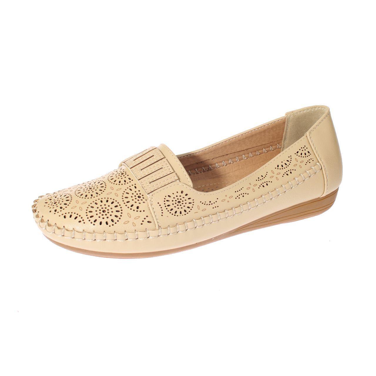 Mocasín Beige Vía Franca Mujer-0