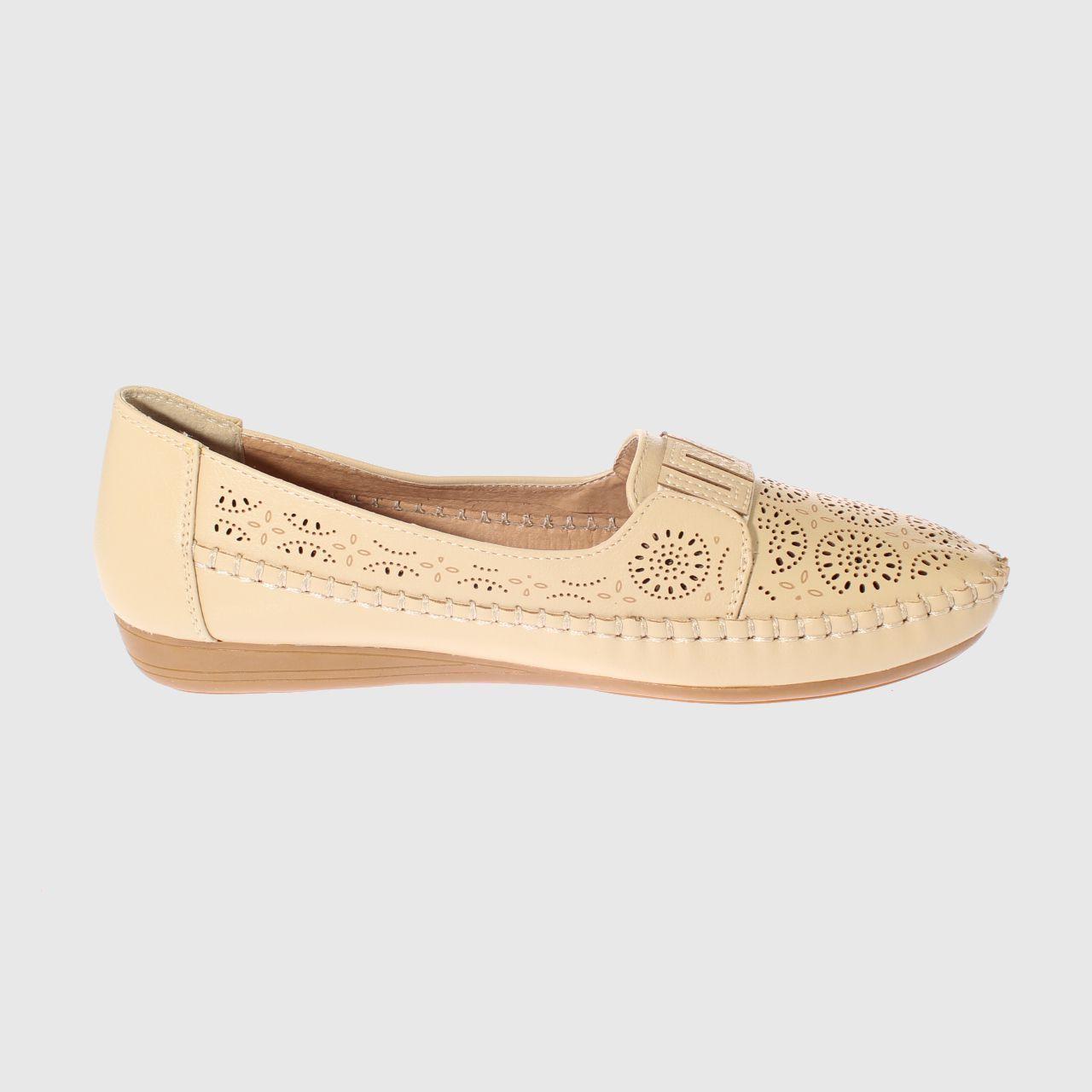 Mocasín Beige Vía Franca Mujer-3