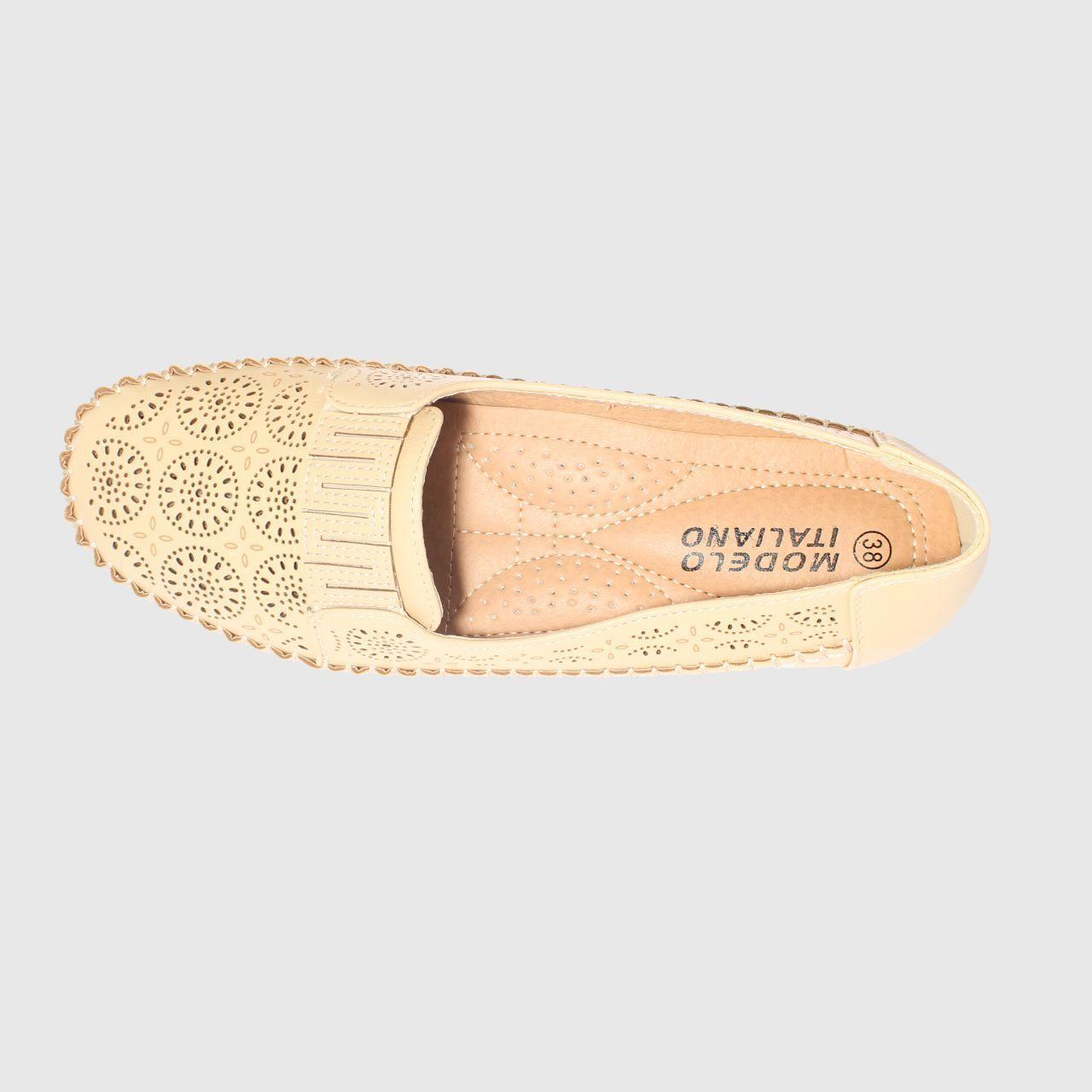 Mocasín Beige Vía Franca Mujer-5