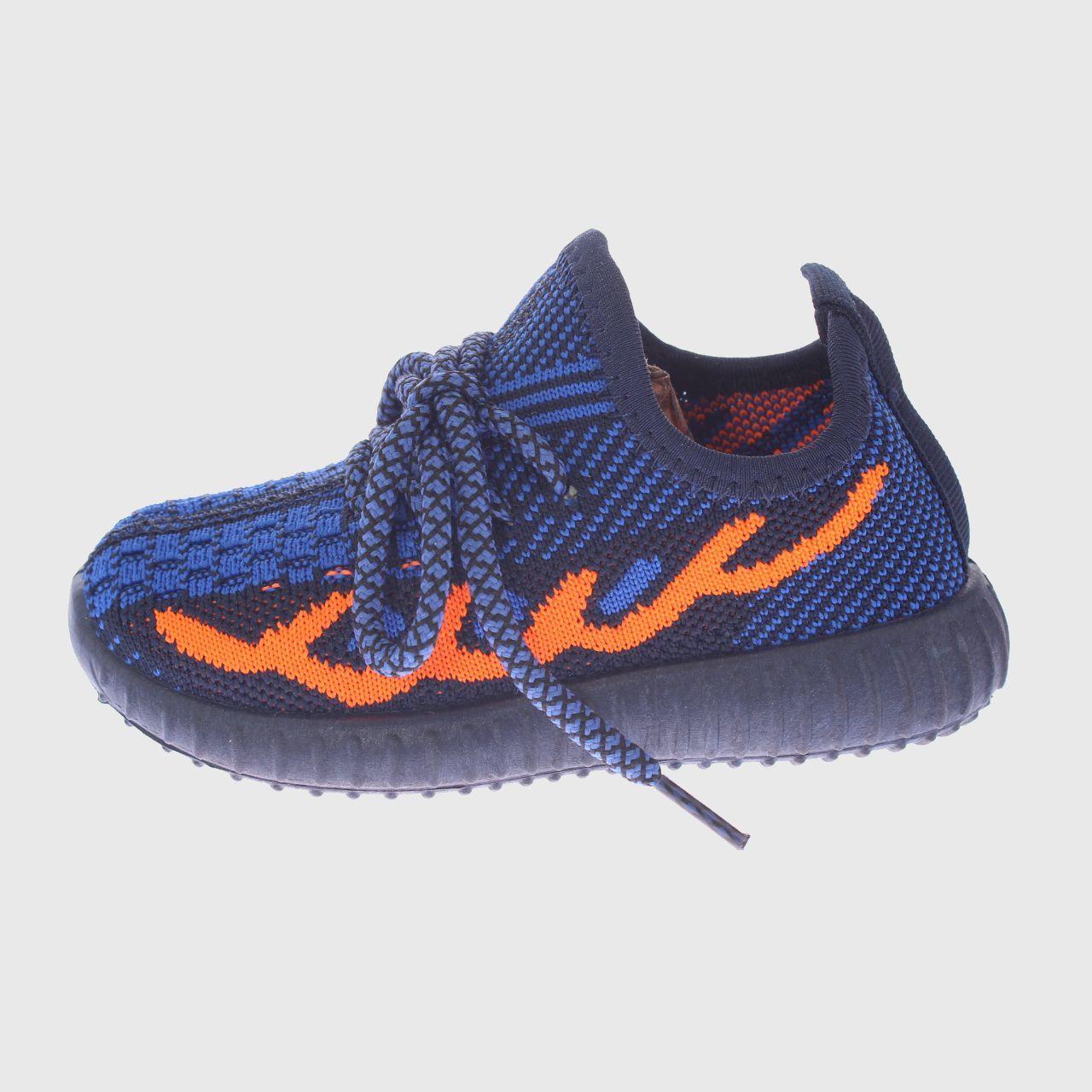 Zapatilla Kids Azul Naranjo Vía Franca Niño-1