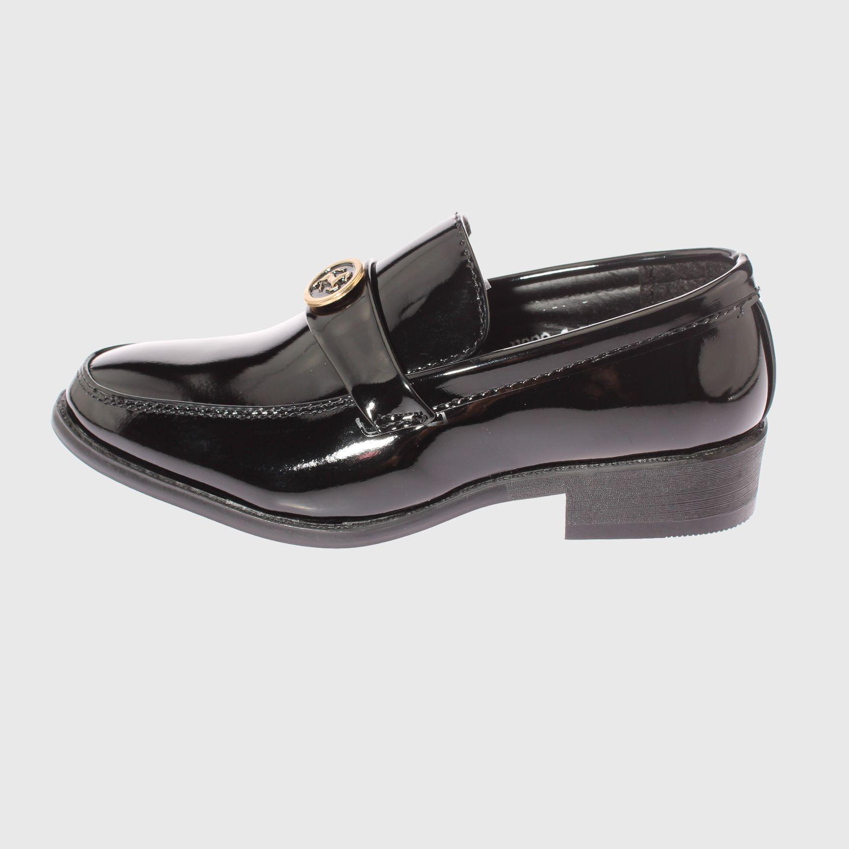 Zapato Negro Vía Franca Niño-1