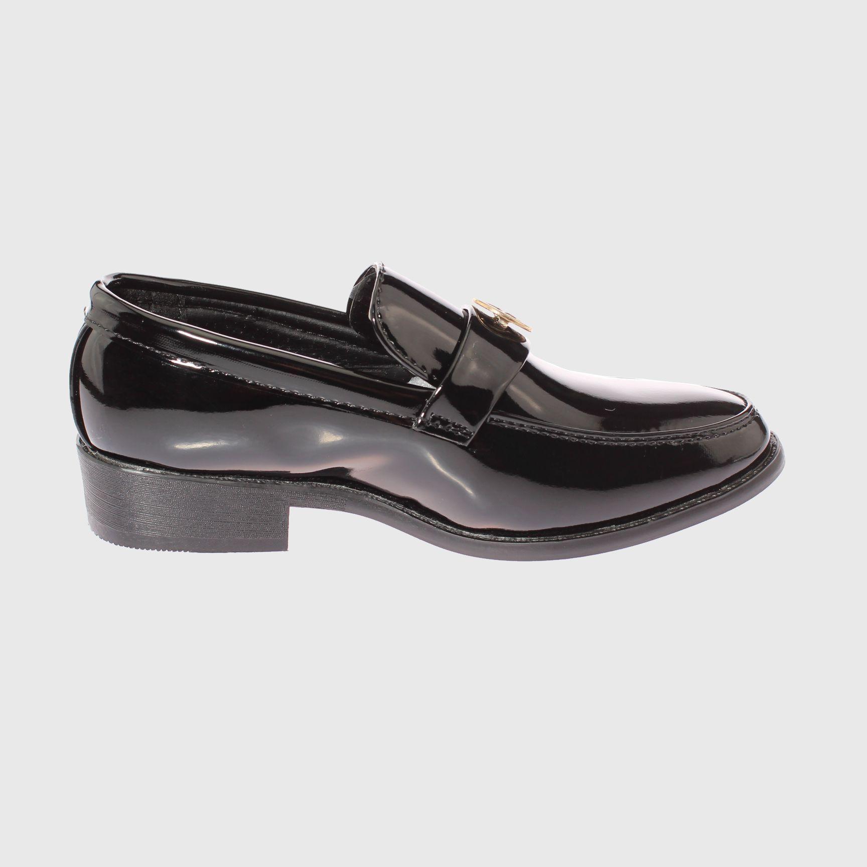 Zapato Negro Vía Franca Niño-3