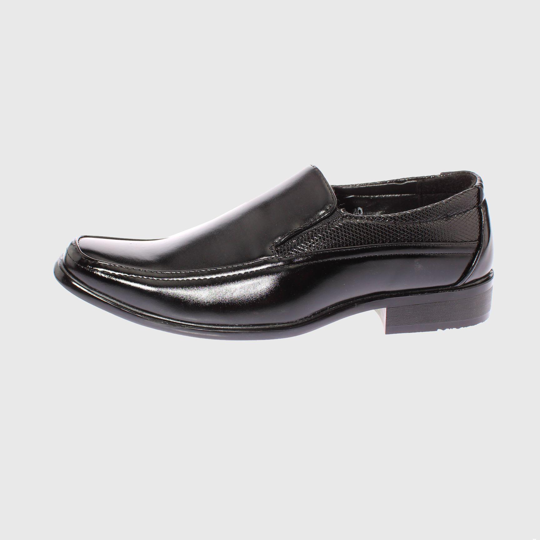 Zapato Negro Vía Franca Hombre-1