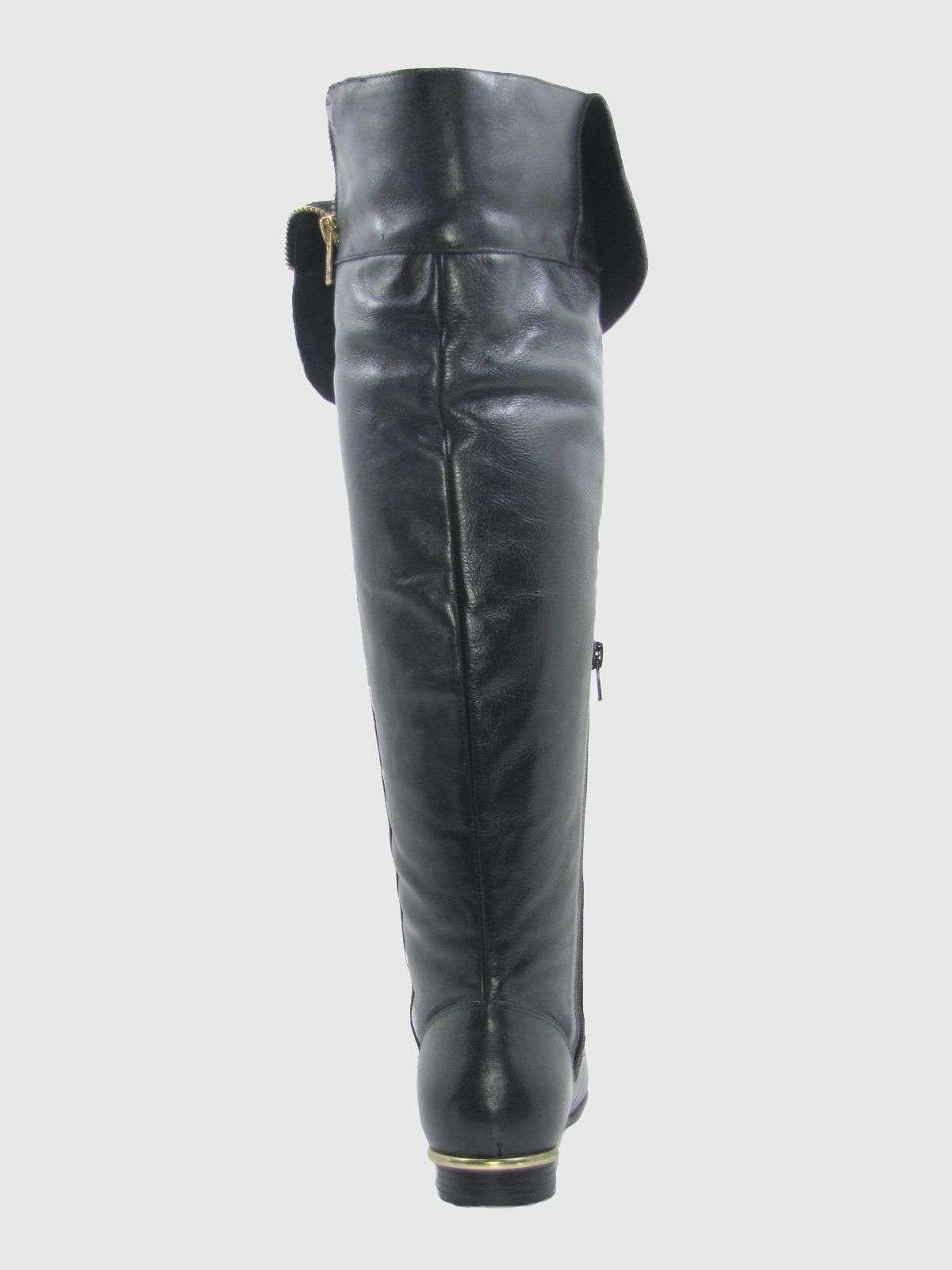 Bota Cuero Negro Vía Franca Mujer-1
