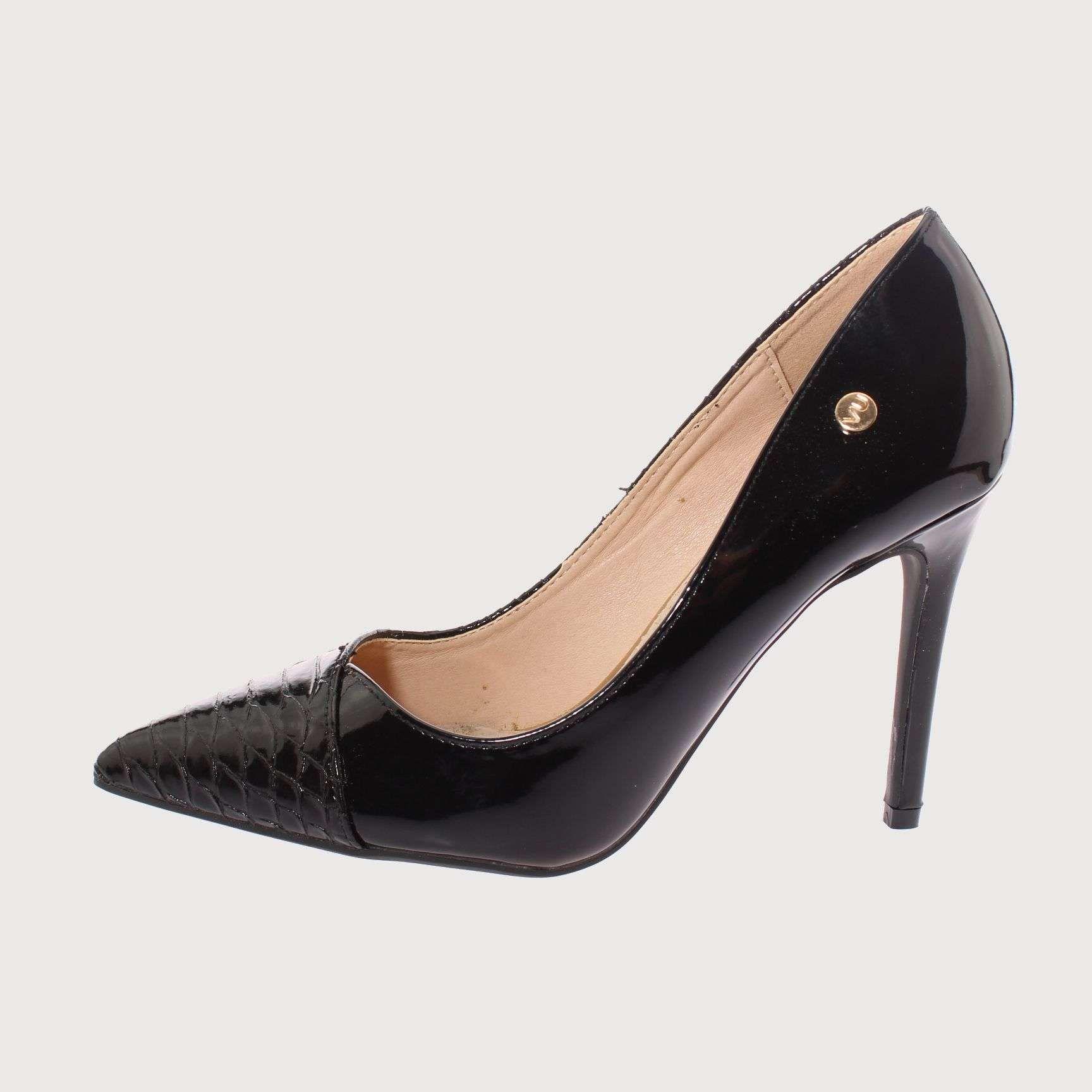 Zapato Taco Negro Vía Franca Mujer Art: 512090509NEGRO-1