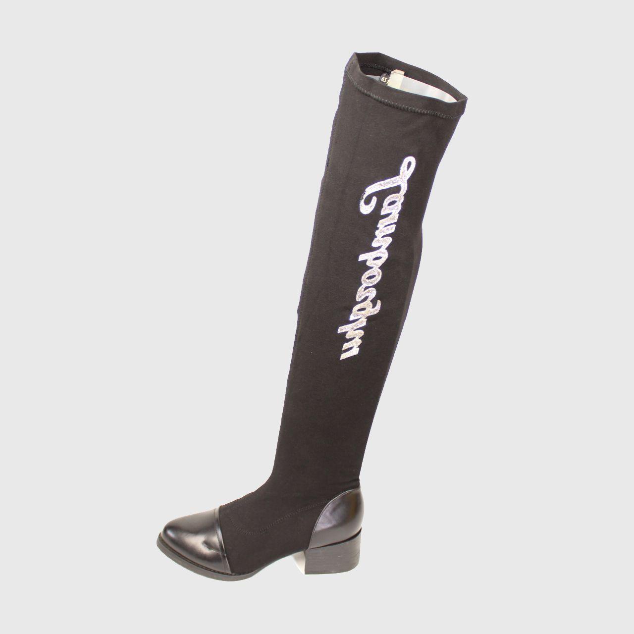 Bota Negro Vía Franca Mujer-1
