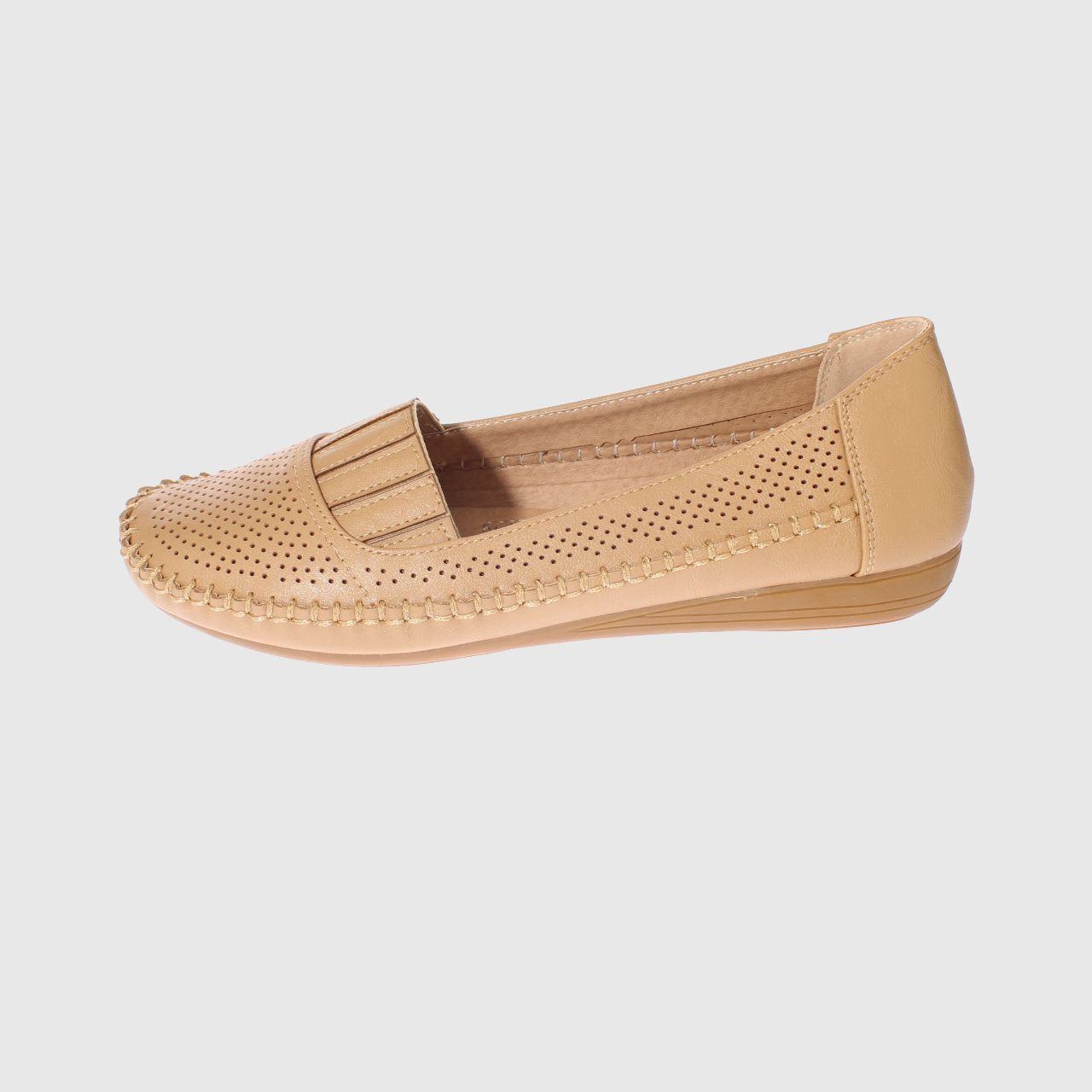 Mocasín Camel Vía Franca Mujer-1