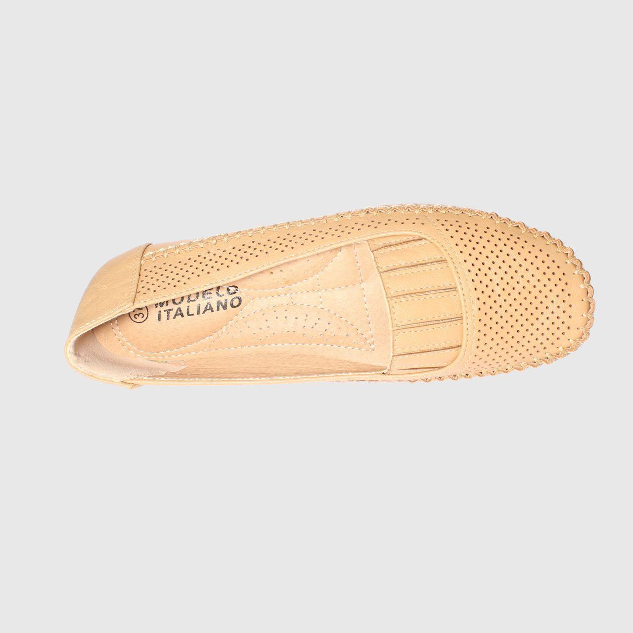 Mocasín Camel Vía Franca Mujer-4