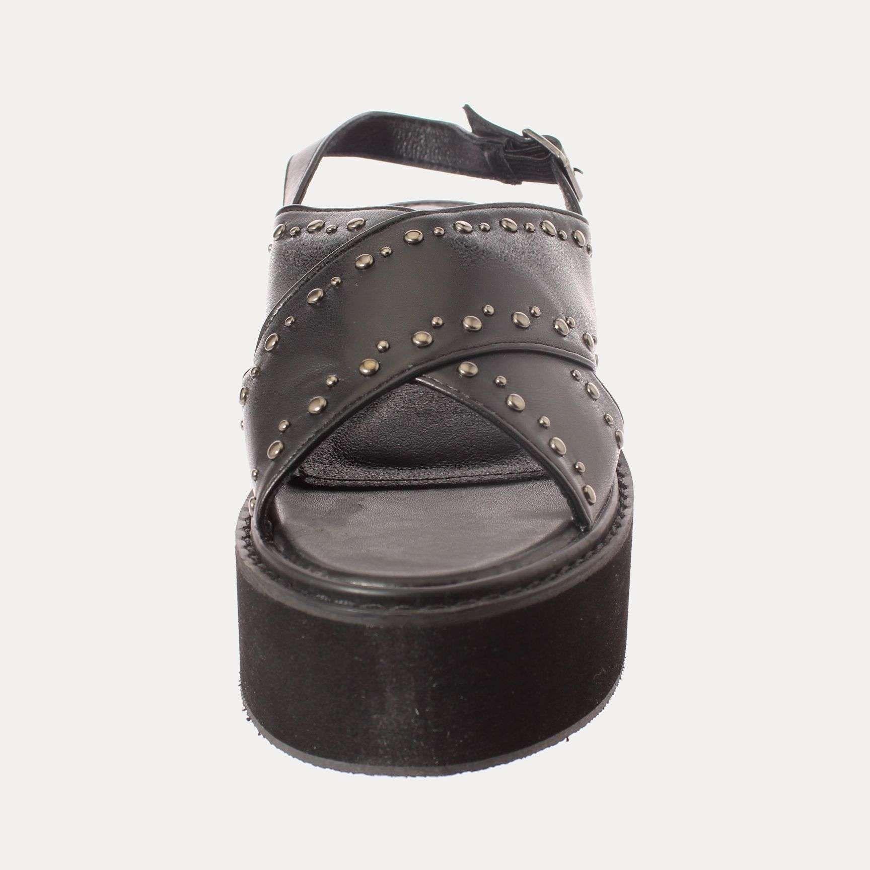 Sandalia Plataforma Negro Vía Franca Mujer Art: 52109B30874BLACK-2