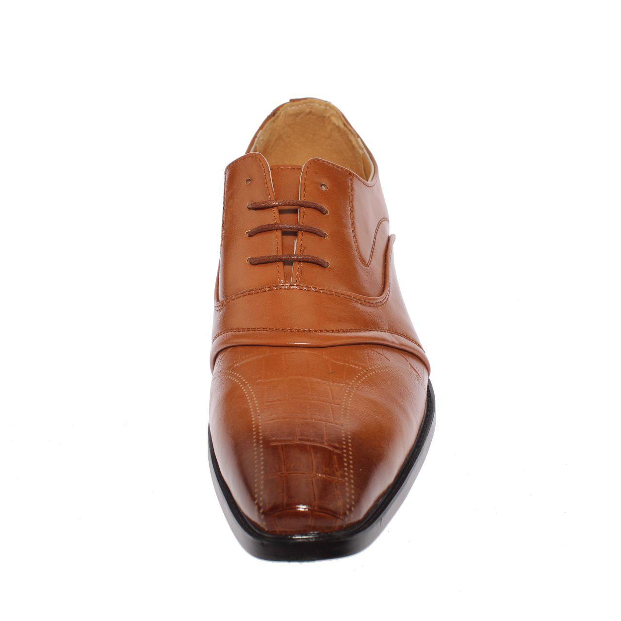 Zapato Formal Kaki Vía Franca Hombre-2