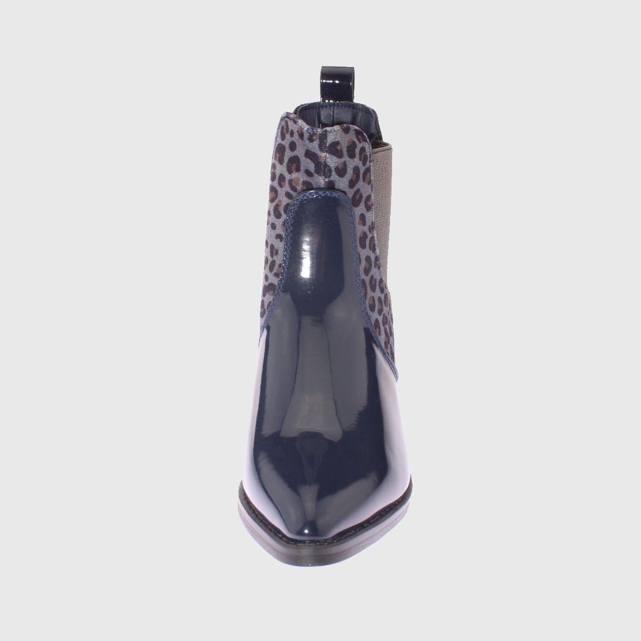 Botín Animal Print Navy Vía Franca Mujer-2