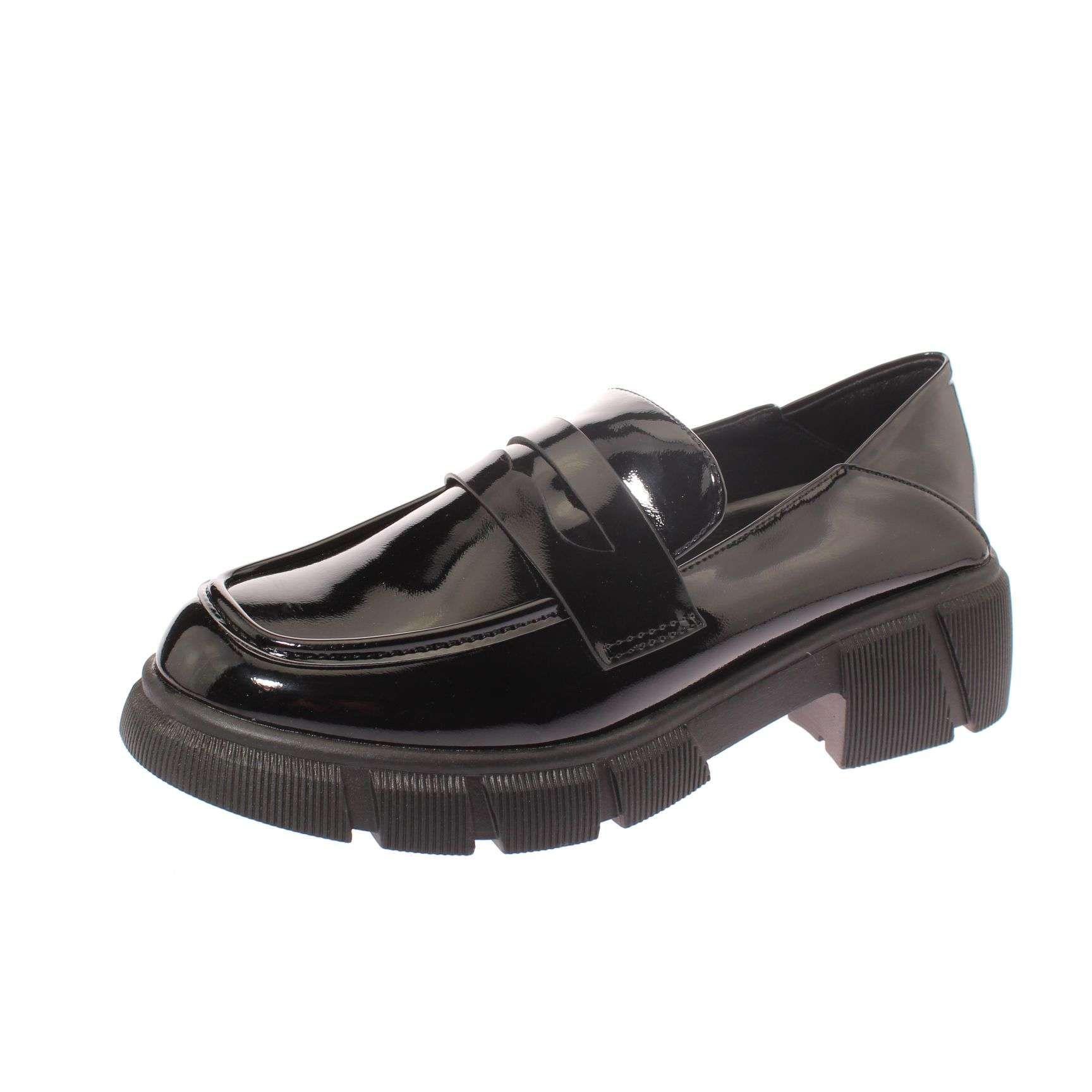 Mocasín Negro Vía Franca Mujer Art: 586134BLACK-0