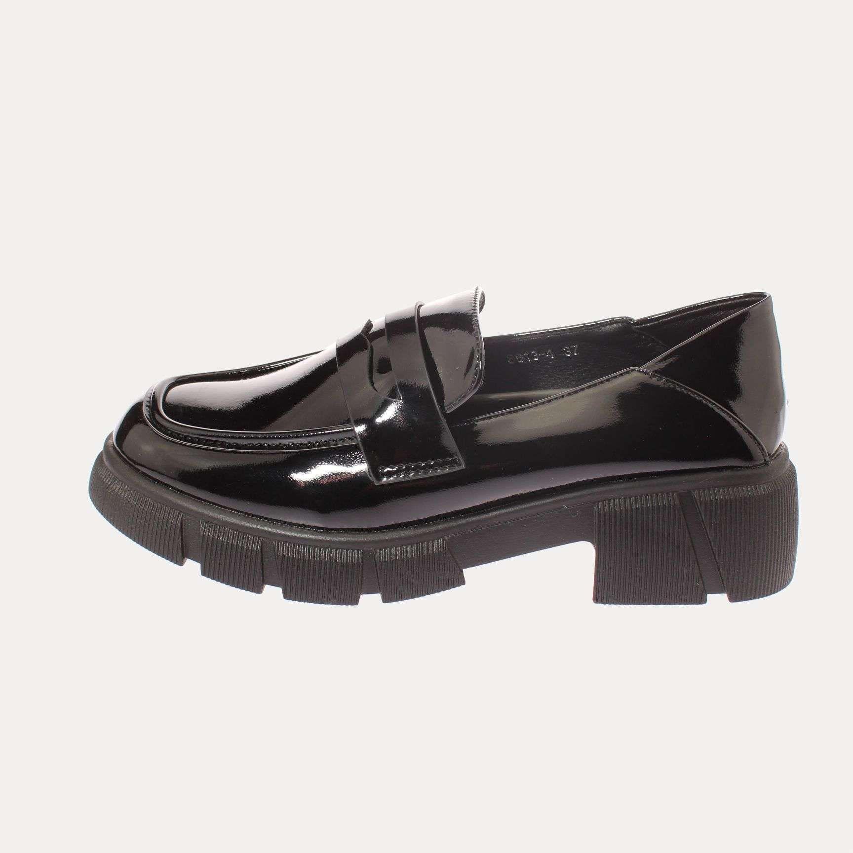 Mocasín Negro Vía Franca Mujer Art: 586134BLACK-1