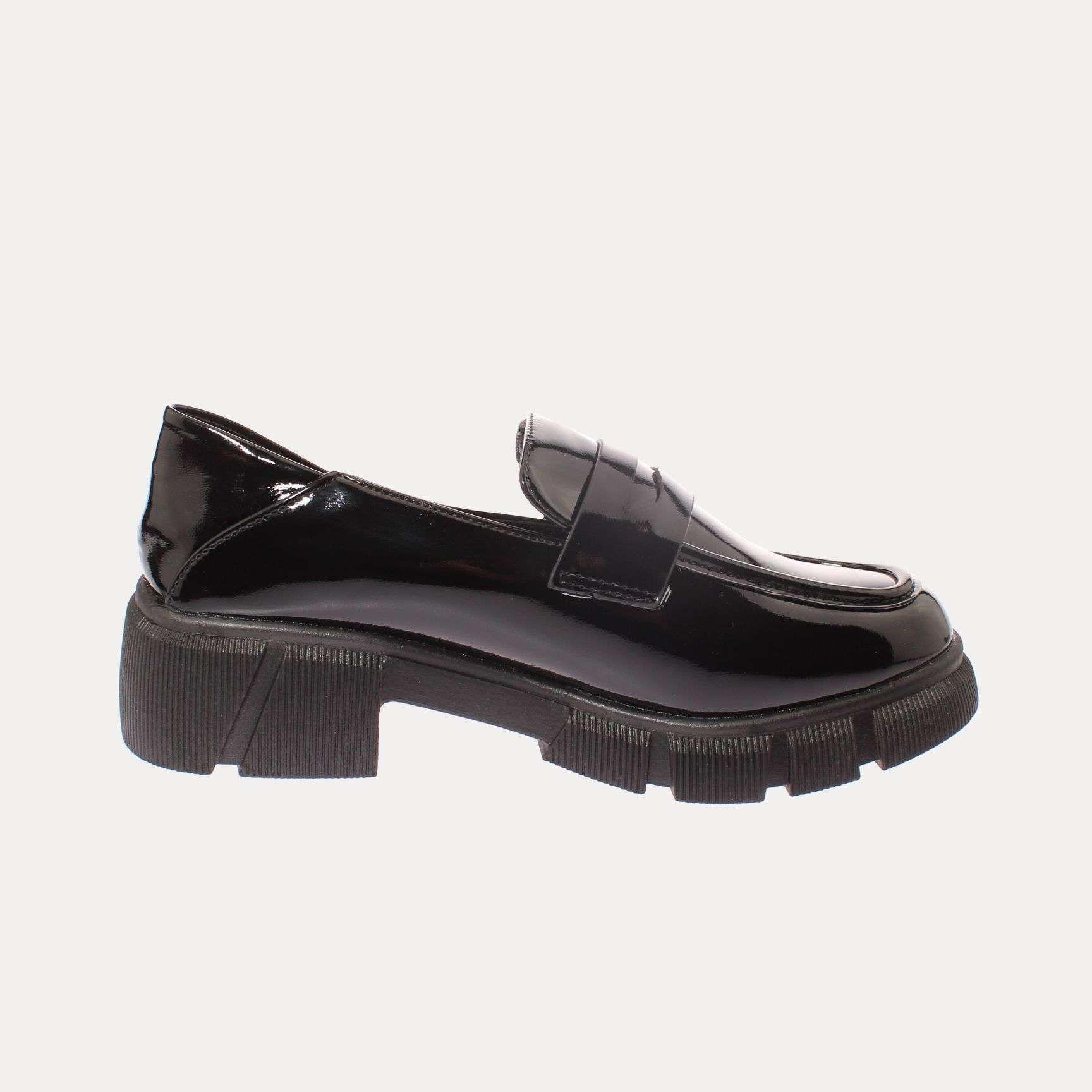Mocasín Negro Vía Franca Mujer Art: 586134BLACK-3