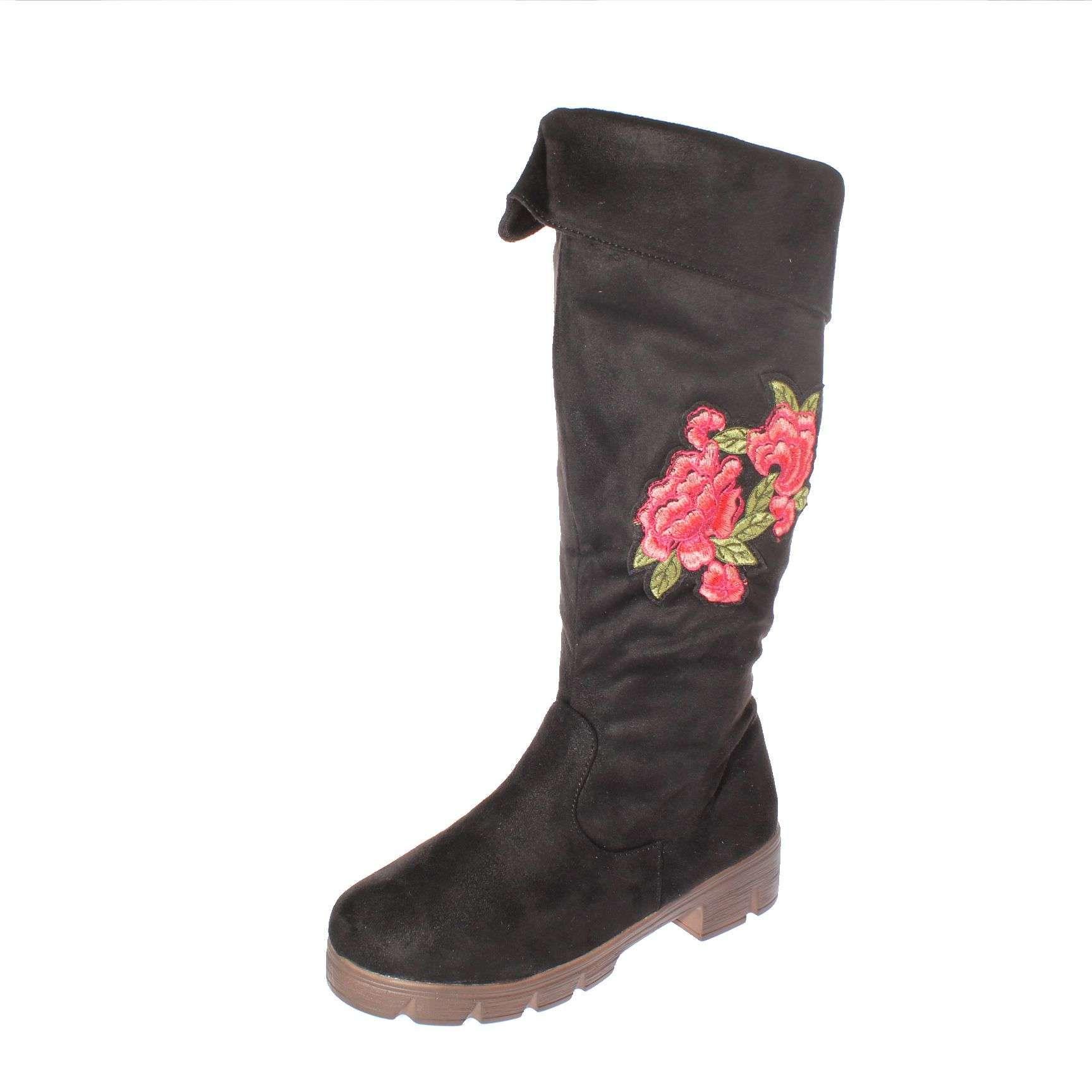 Bota Negro Vía Franca Niña-0