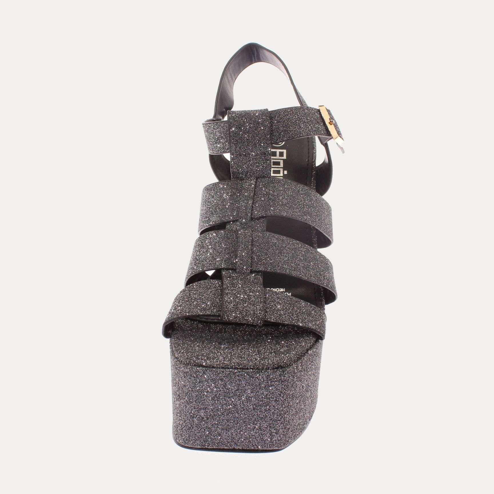 Sandalia Plataforma Gris Vía Franca Mujer Art: 5LXN445AGREY-2