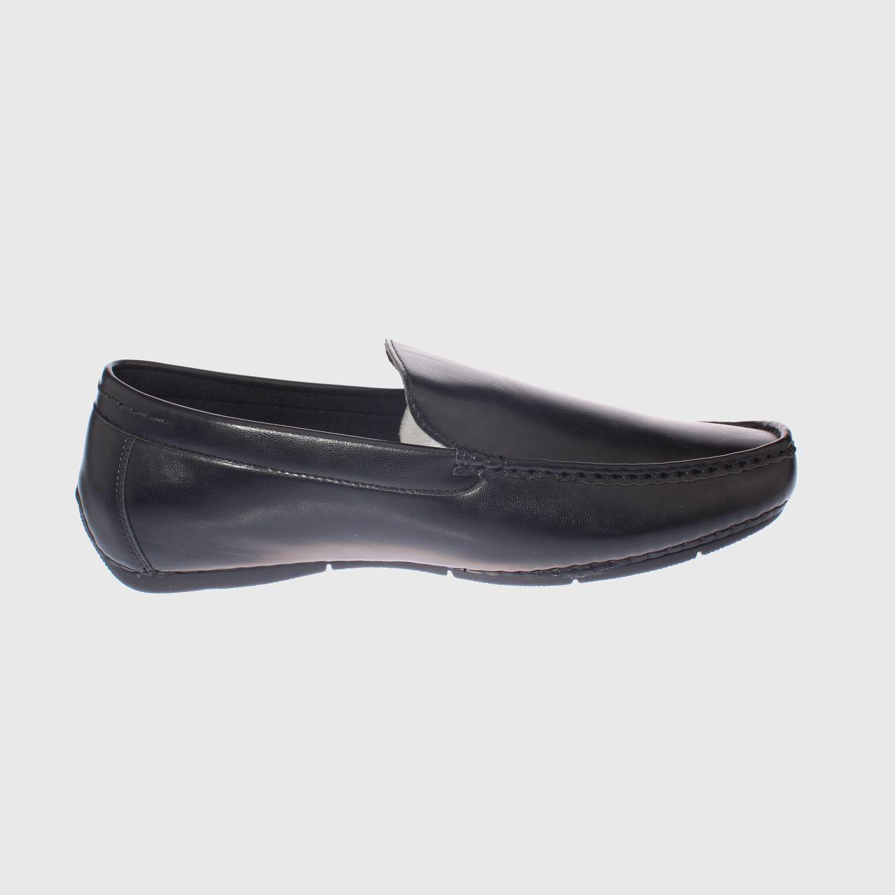 Mocasín Negro Vía Franca Hombre-3