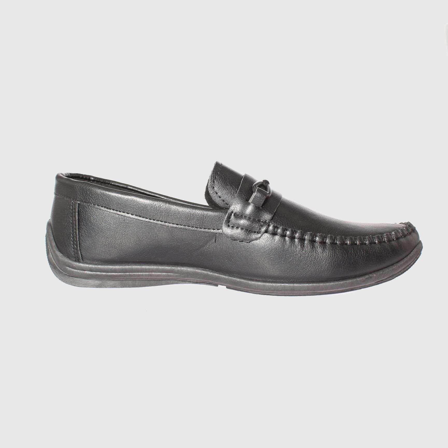 Mocasín Negro Vía Franca Hombre-3