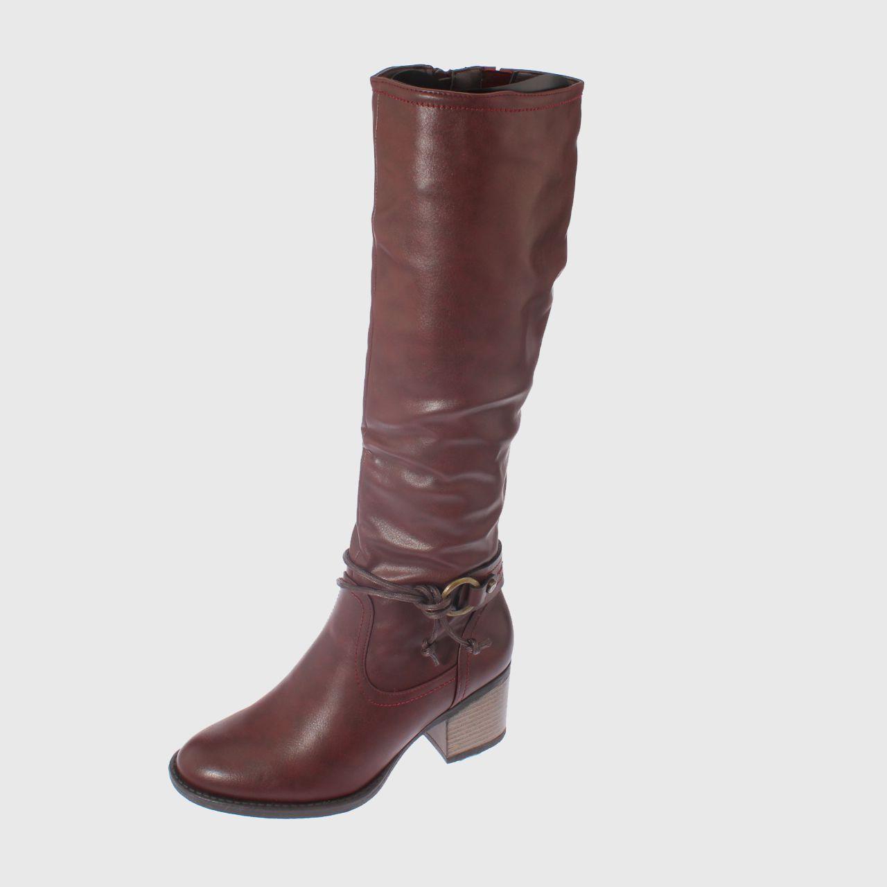 Bota Taco Vino Vía Franca Mujer-0