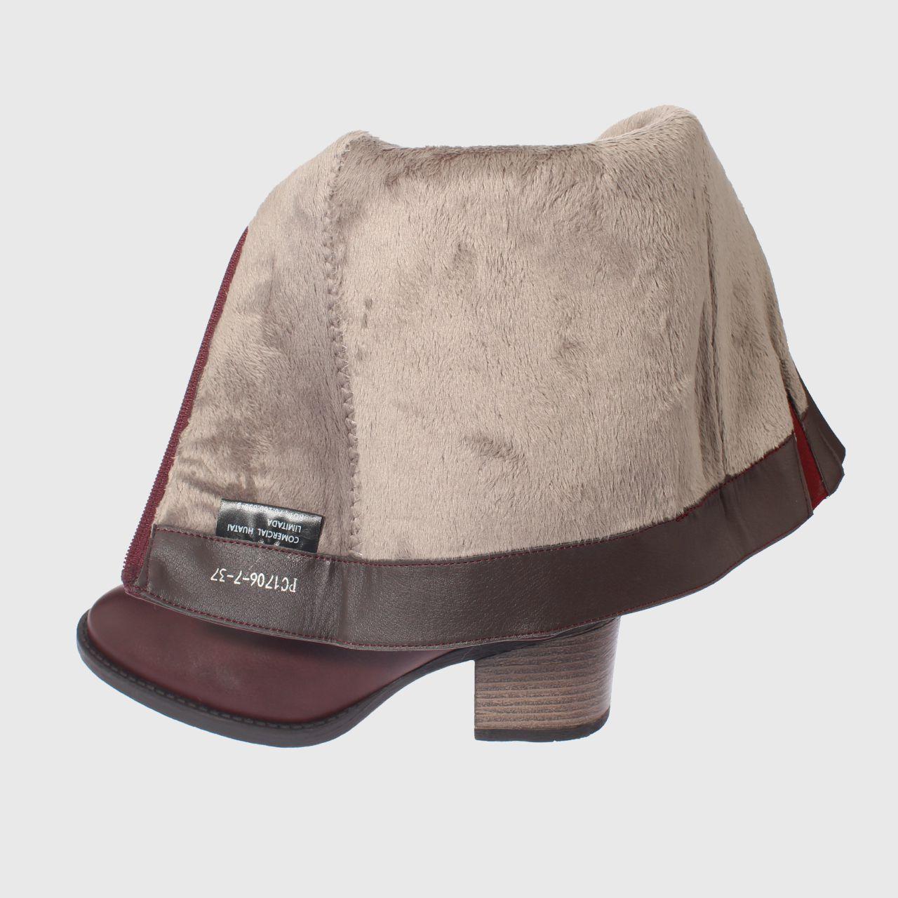 Bota Taco Vino Vía Franca Mujer-4