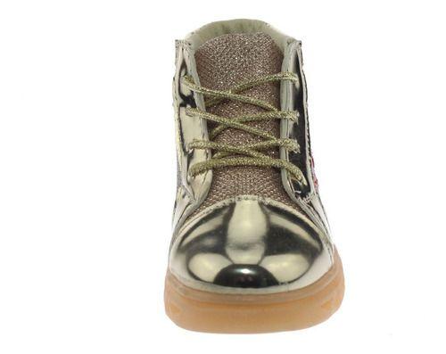 Zapatilla Con Luces Para Niño Color Dorado-2