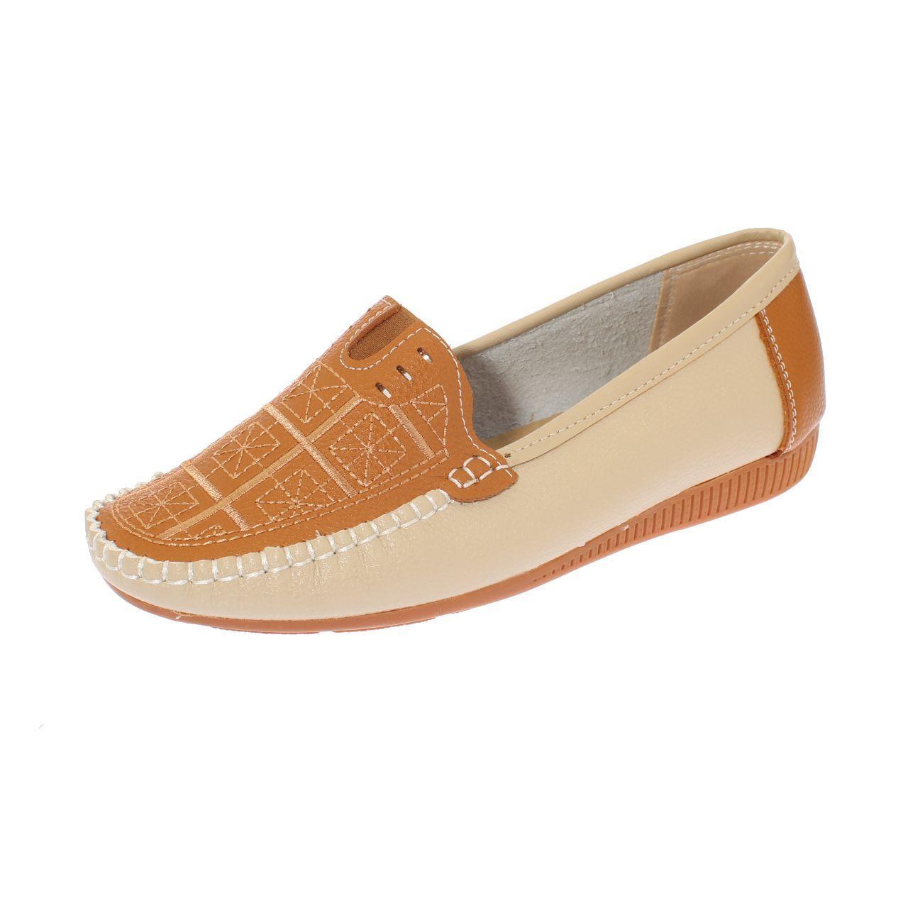 Mocasín Beige Vía franca Mujer-0