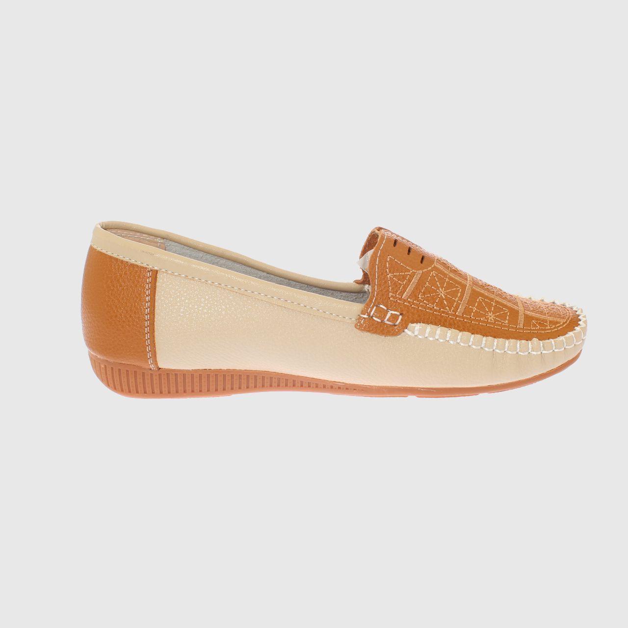 Mocasín Beige Vía franca Mujer-3